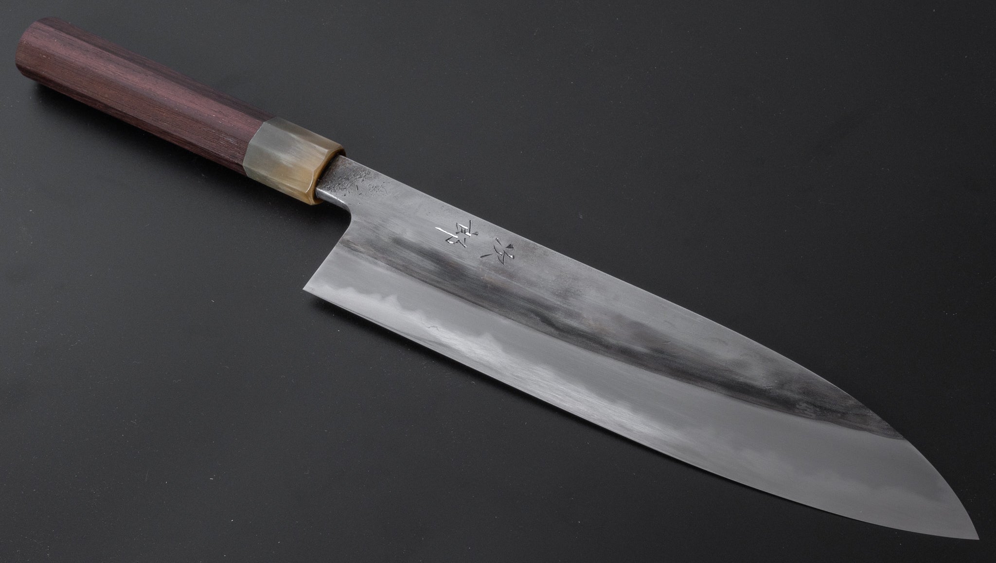 Premium Jiro Tsuchime Wa Gyuto 240mm Japanese Chef Knife with Taihei Tagayasan Handle - Perfect for Sushi, Meat Cutting & Professional Kitchen Use