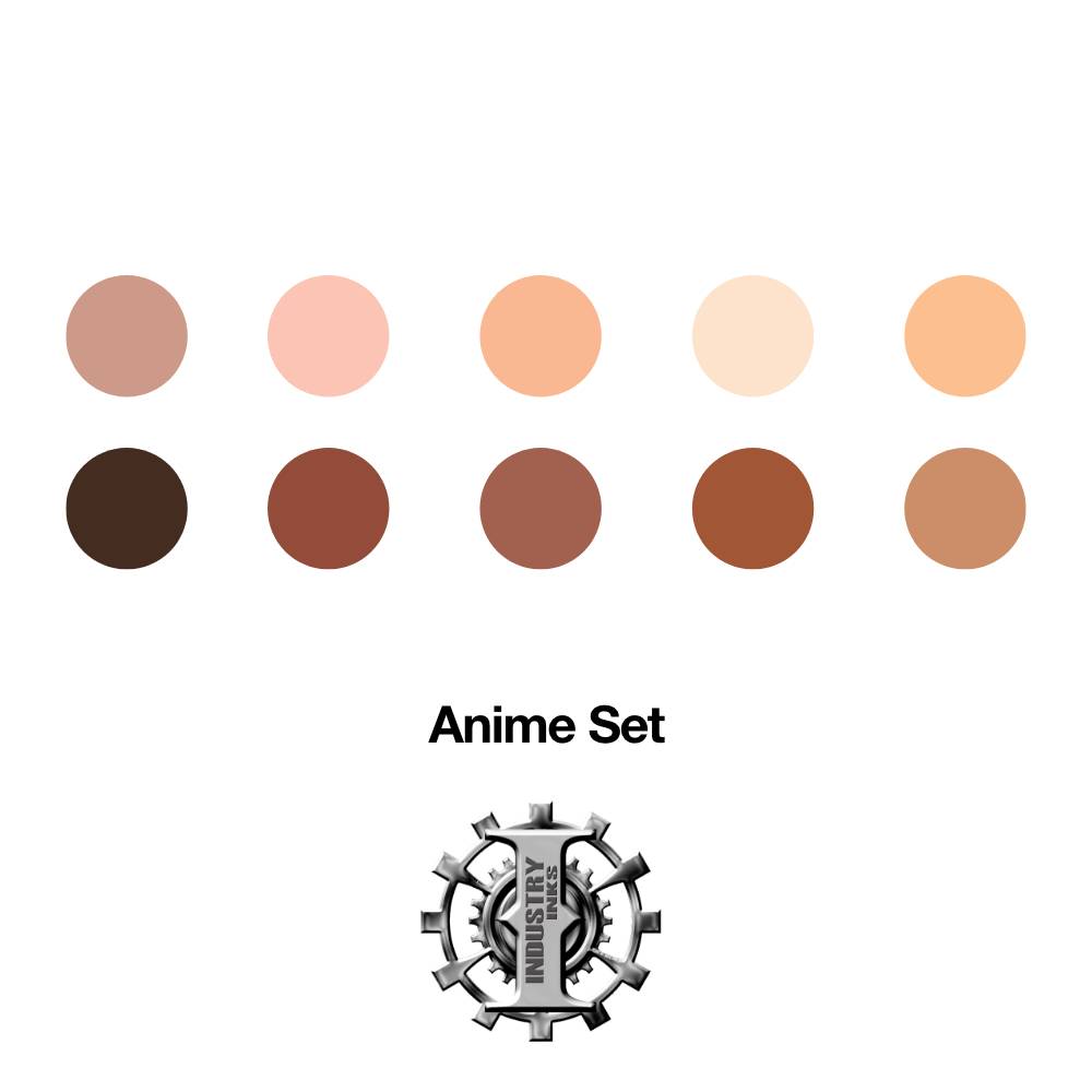 Premium Anime Flesh Tone Ink Set - Professional Tattoo Artist Supplies - Various Sizes Available - Perfect for Manga Style Tattoos & Character Art