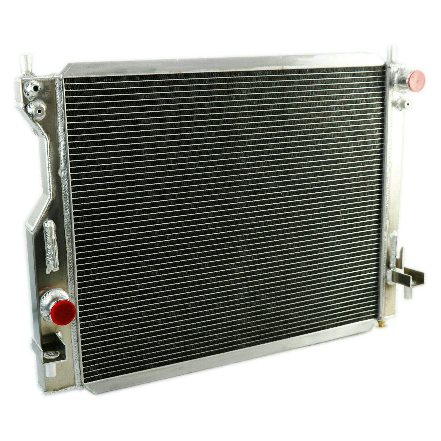 High-Performance Aluminum Radiator Replacement for 2005-2014 Ford Mustang 3.9L-5.0L V8 - 3-Row Core with Electric Fan Shroud & Thermostat Kit - Perfect for Racing, Off-Road & Daily Driving