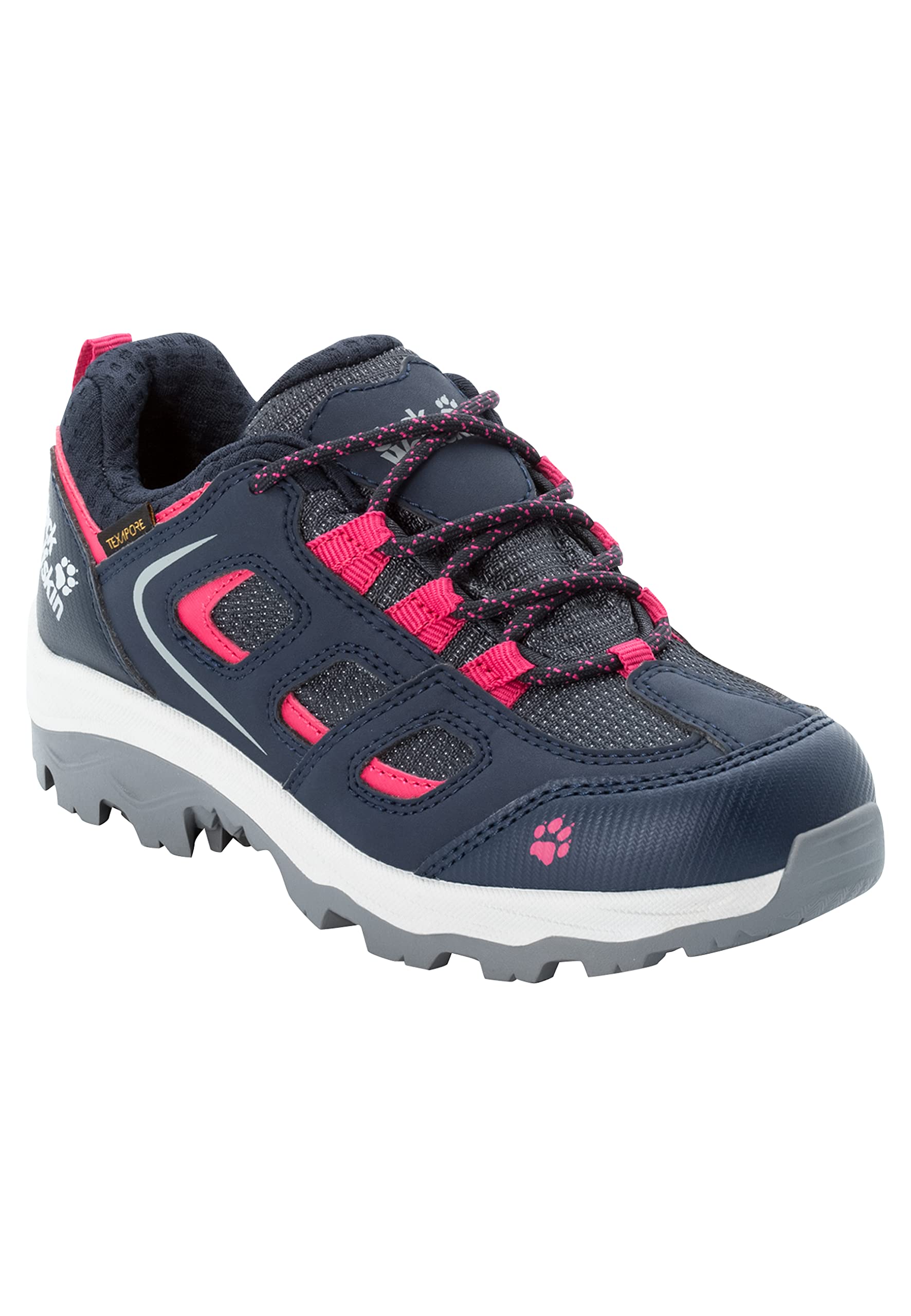 Jack Wolfskin Kids Vojo Texapore Low Hiking Shoes - Lightweight & Waterproof Outdoor Footwear for Boys & Girls - Perfect for Hiking, Camping, and School Adventures