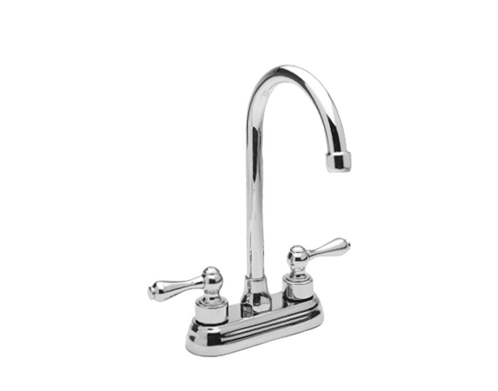 Premium Stainless Steel Bar Faucet - Commercial Grade Pull-Down Sprayer Kitchen Sink Faucet with High Arc Spout for Restaurants, Bars & Home Use