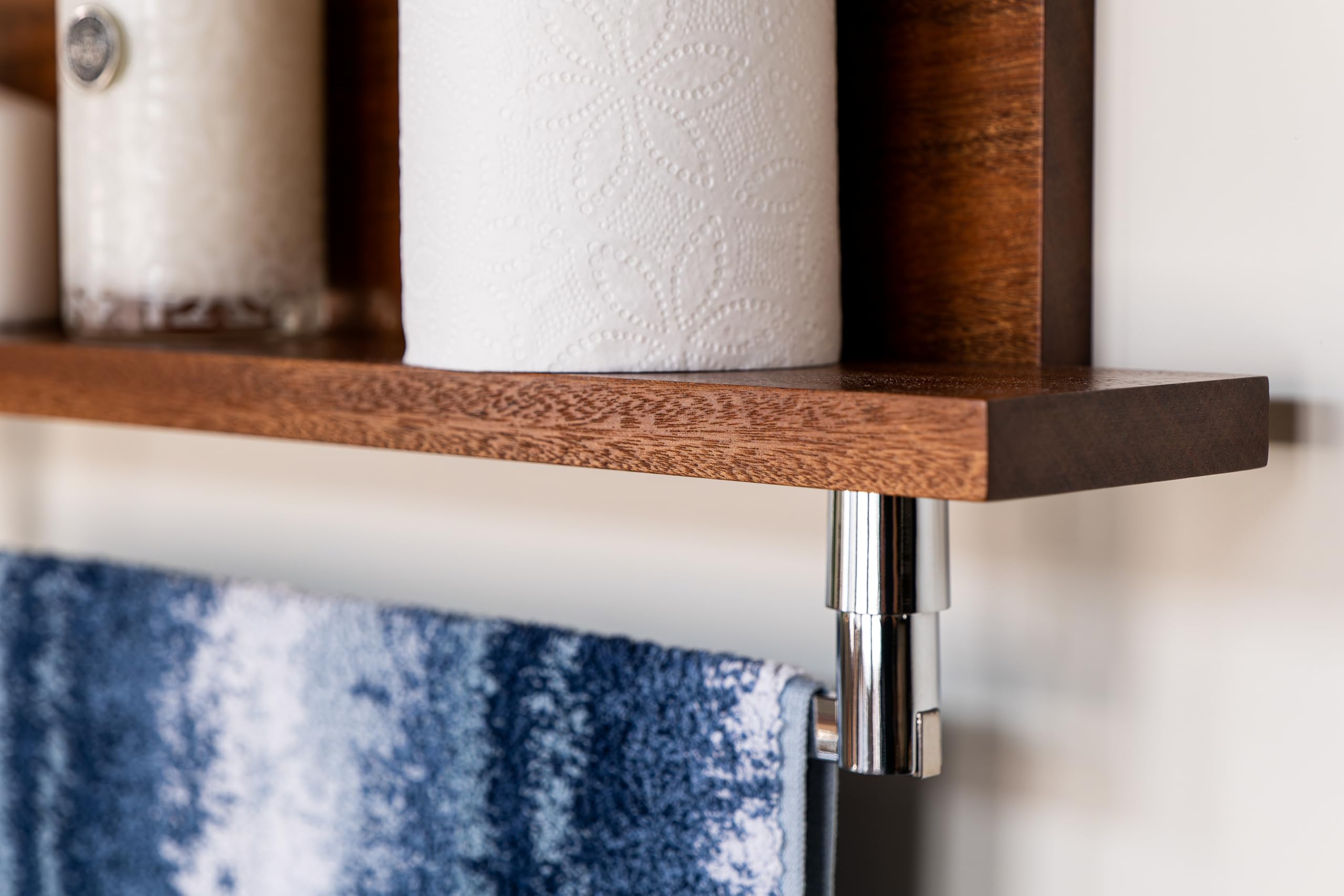 Straga Rustic Wall Mounted Bathroom Shelves - 23