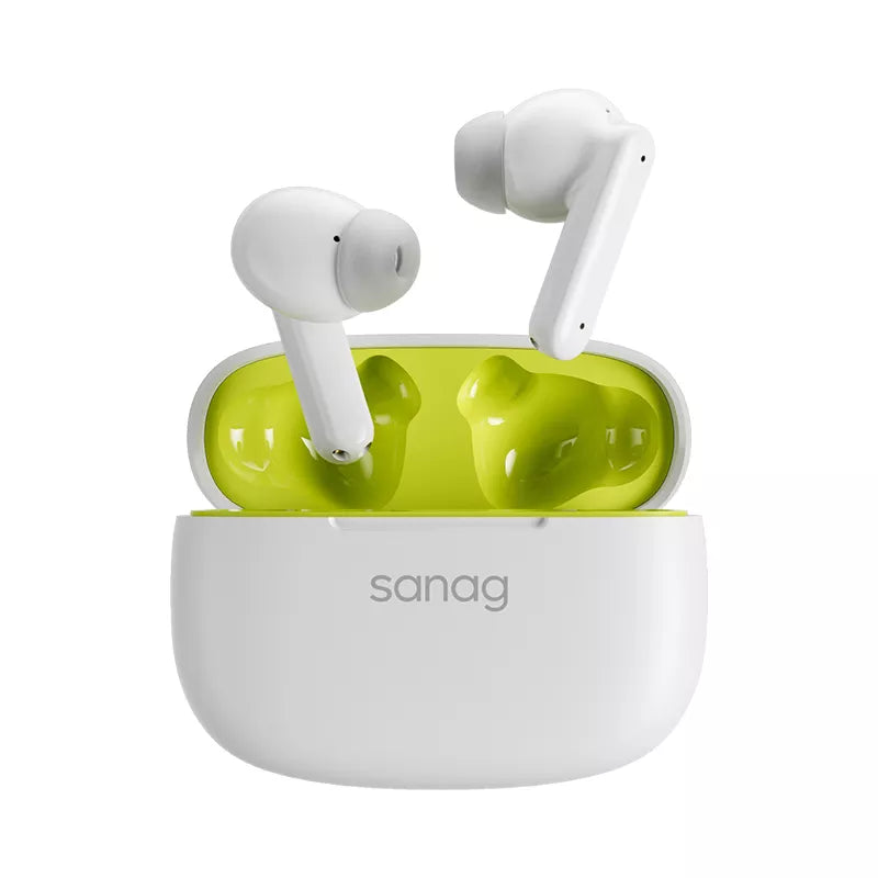 Sanag T80S Pro Wireless Bluetooth Earbuds with Active Noise Cancelling (ANC), Hi-Fi Stereo Sound for Gym, Running, Work & Travel - TWS In-Ear Headphones for iPhone & Android
