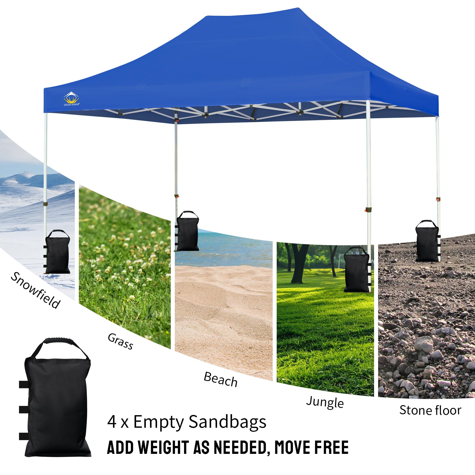 Heavy Duty 112 LBS Sand Bags for Canopy Tent Legs - Premium Weighted Sandbags for Pop Up Tents, Outdoor Events & Market Stalls - Durable Canopy Stabilizer Weights (Black) - Perfect for Beach Weddings, Farmers Markets & Camping Trips