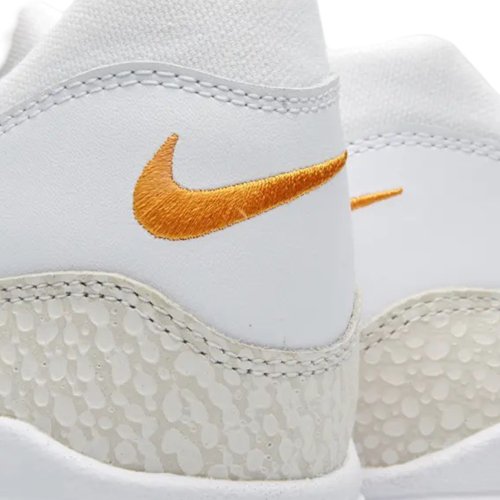 Nike Air Max 1 Men's Running Shoes - White Kumquat Colorway | Lightweight Cushioned Sneakers for Jogging, Gym Workouts & Casual Wear