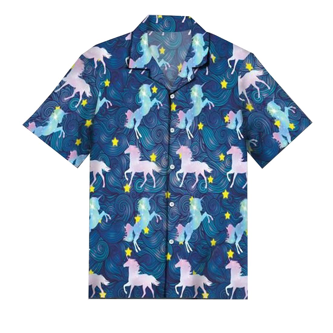 Men's Hawaiian Shirts | Tropical Print Short Sleeve Button Down Shirts for Summer | Beach Vacation, Luau Party & Casual Wear