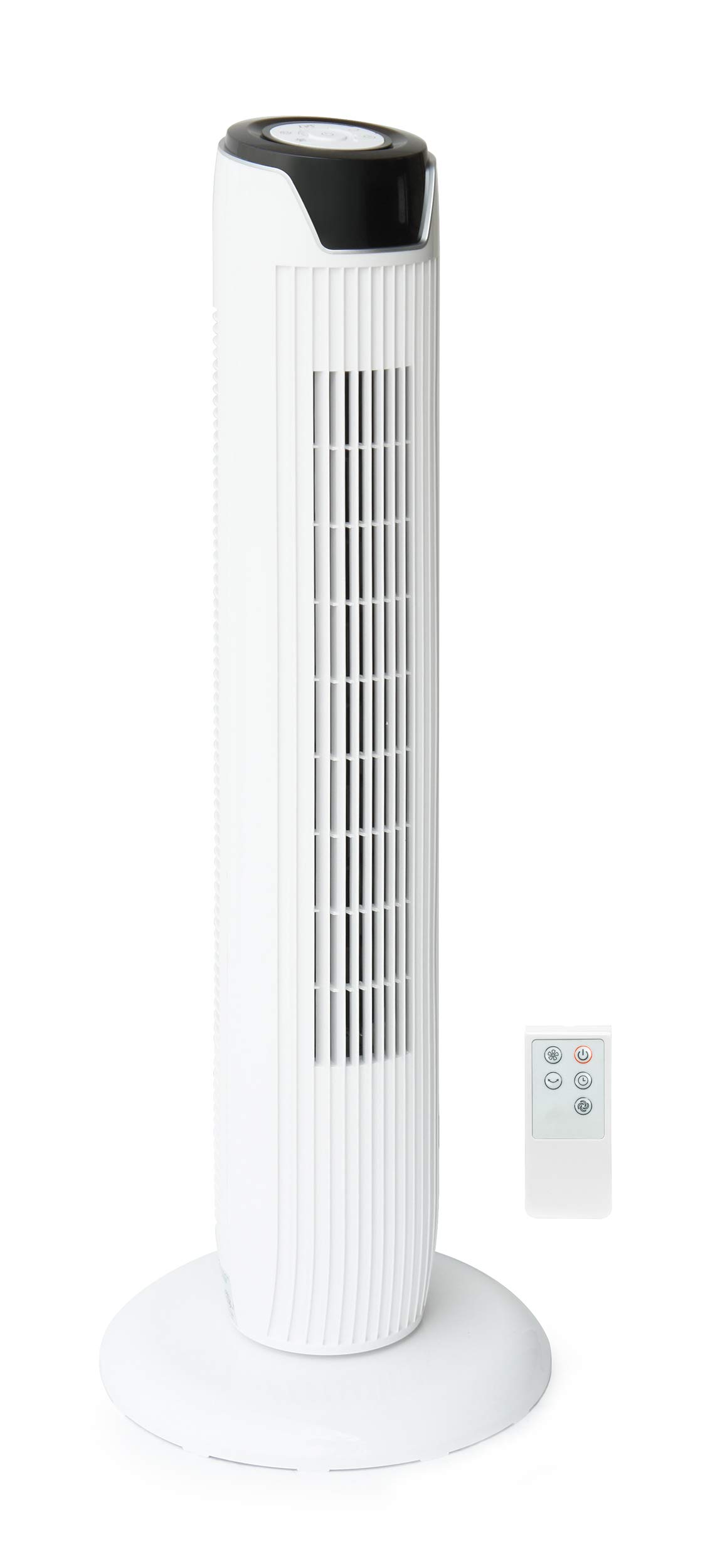SPT SF-1536W White Tower Fan with Remote Control & 3-Speed Settings, 8-Hour Timer - Perfect for Bedroom, Office, and Home Cooling