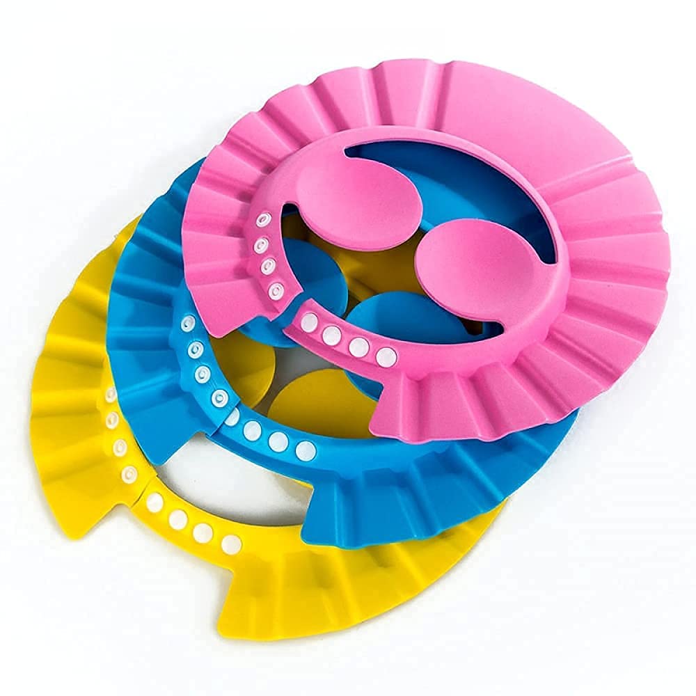 ZestEnter Adjustable Baby Shower Cap - Soft & Safe Bathing Hat for Infants & Toddlers - Protects Eyes & Ears from Water - Perfect for Bath Time, Swimming Lessons & Sensitive Skin Care