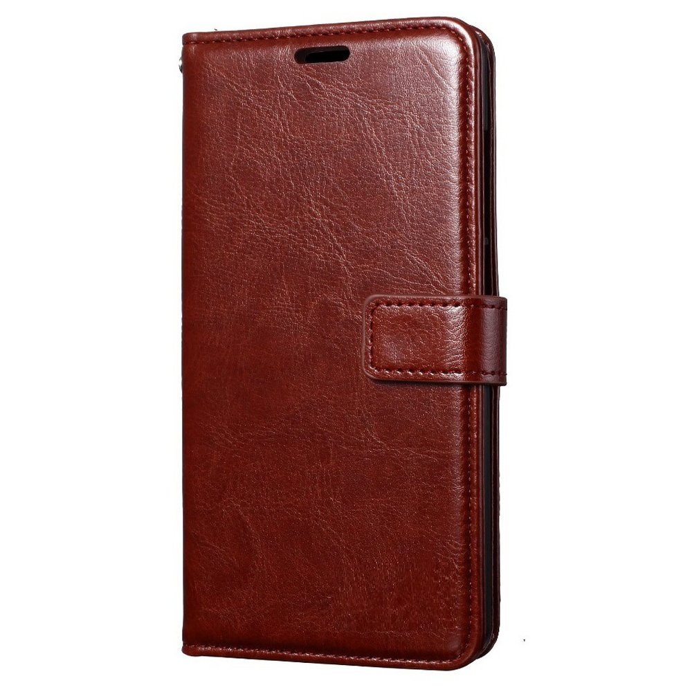 Premium Leather Flip Wallet Case for iPhone 7/8 with Card Slots, Kickstand & Magnetic Closure - Tan | Business Travel & Everyday Use Protective Phone Cover
