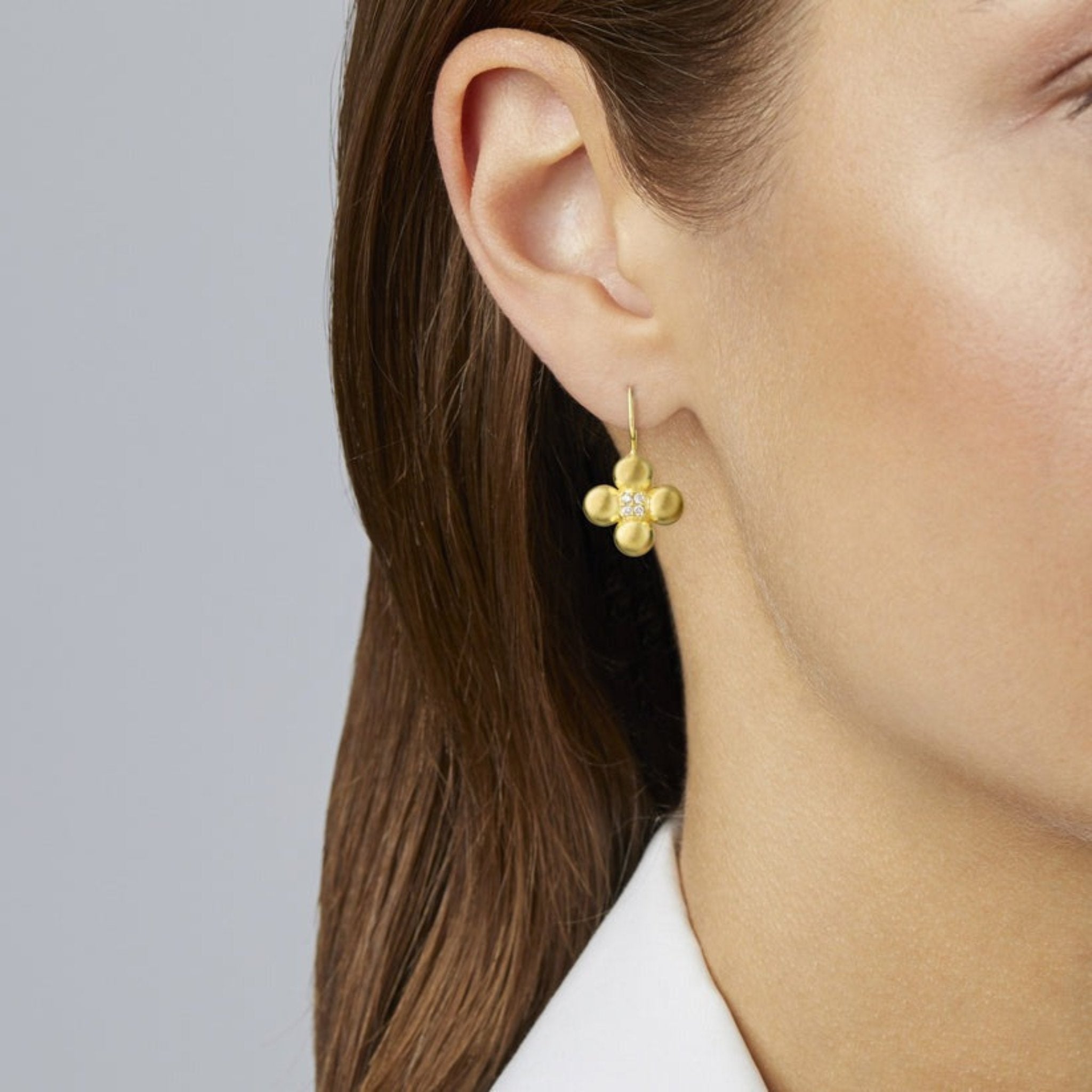 Paul Morelli Diamond Golden Sequence Drop Earrings - Elegant 14K Gold Dangle Earrings for Women, Perfect for Weddings, Parties & Special Occasions