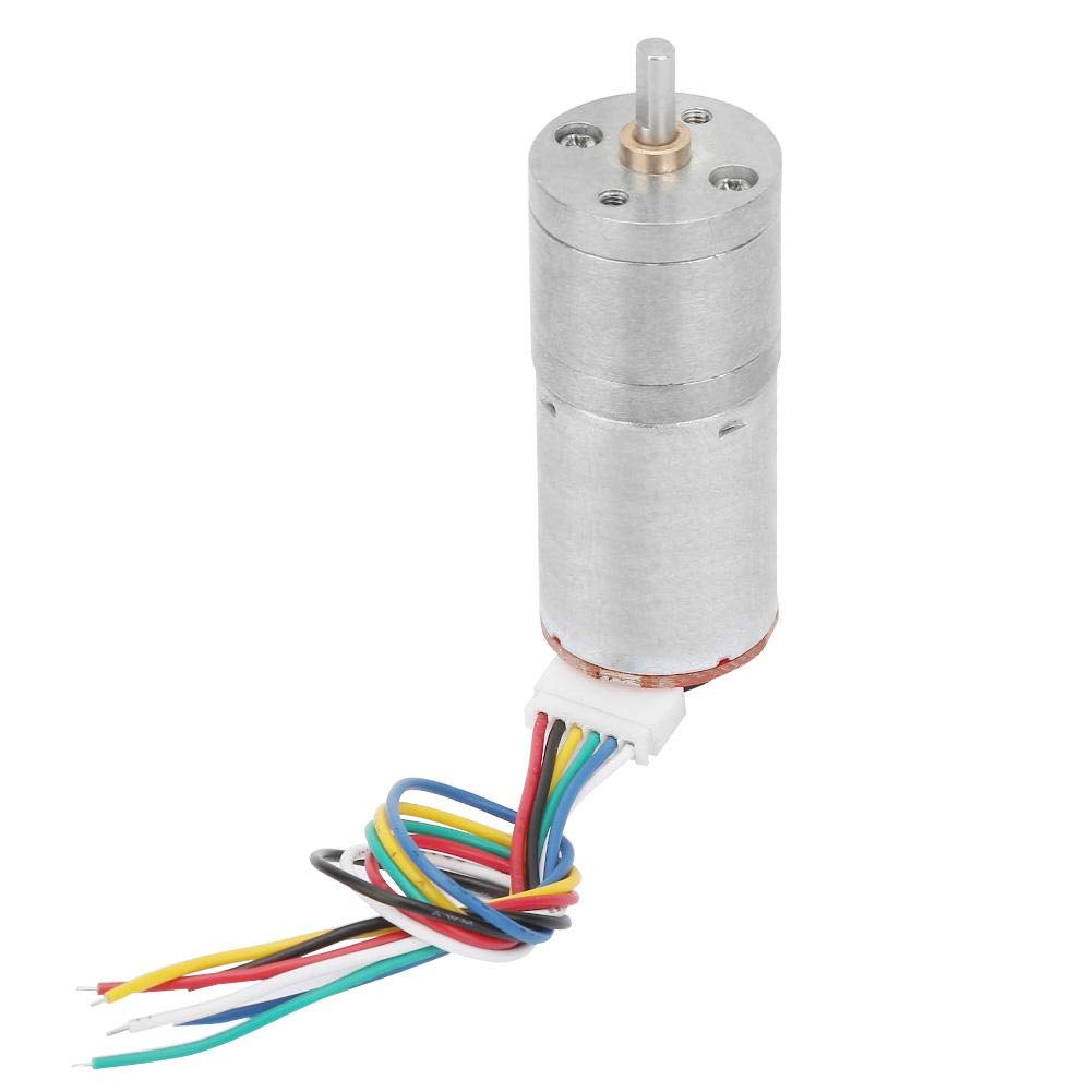 12V DC Encoder Gear Motor - Pure Copper Coil High Conductivity, Full Metal Gear Speed Reduction Motor (20RPM) - Perfect for Smart Toys, Robotics, Balance Cars & Smart Home Devices