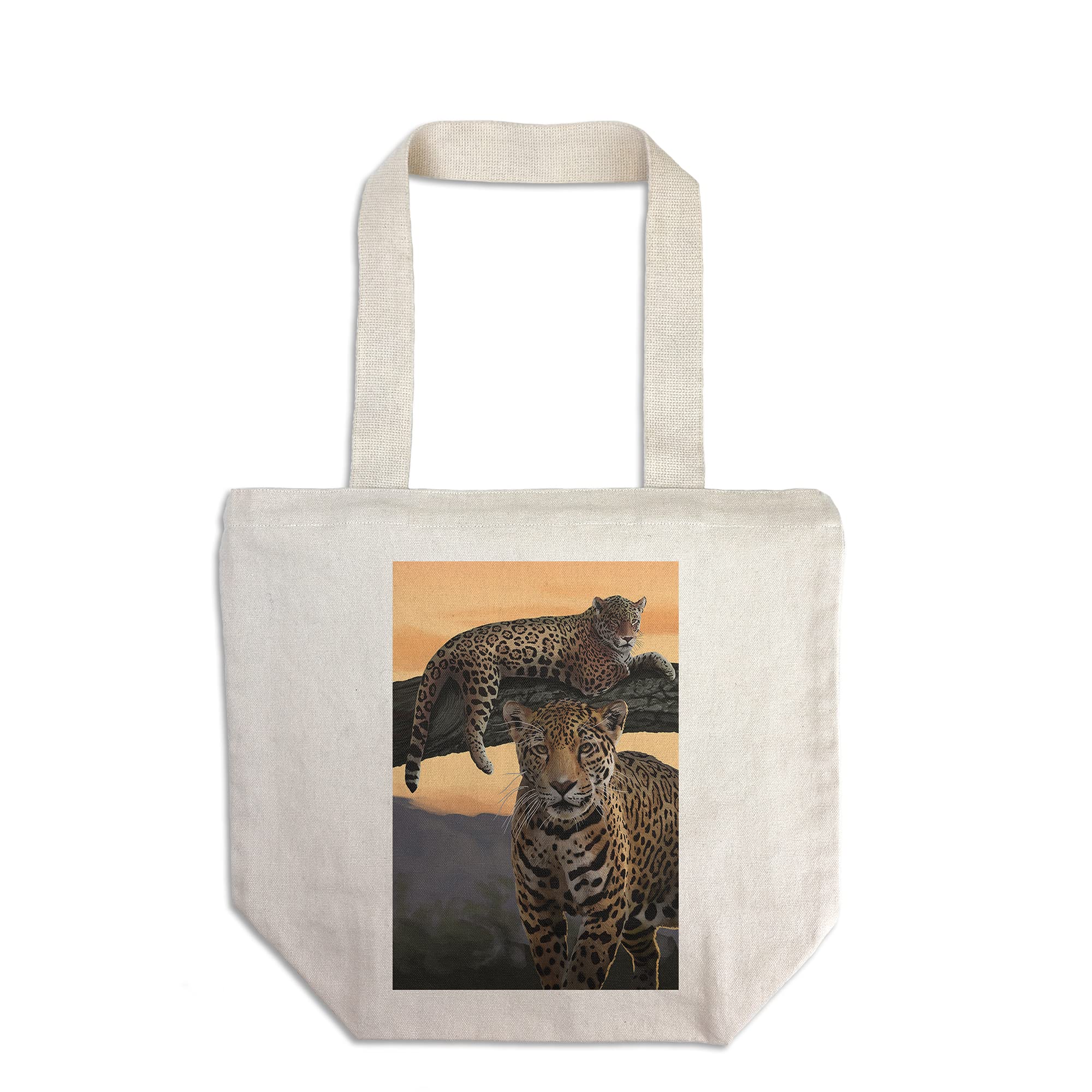 Lantern Press Jaguars 100% Cotton Canvas Reusable Tote Bag - Eco-Friendly Shopping & Beach Tote for Groceries, Books & Daily Essentials