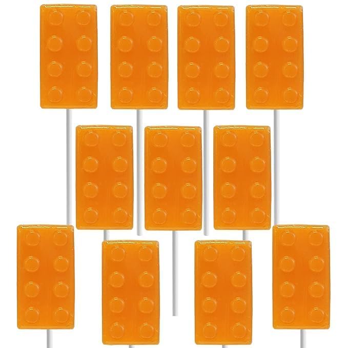 Fruidles Color Brick Lollipop Suckers Candy - 24 Individually Wrapped Lollipops for Birthday Parties, Events, Goody Bags & Party Favors | Sweet Treats for Kids, Classroom Rewards & Halloween Candy