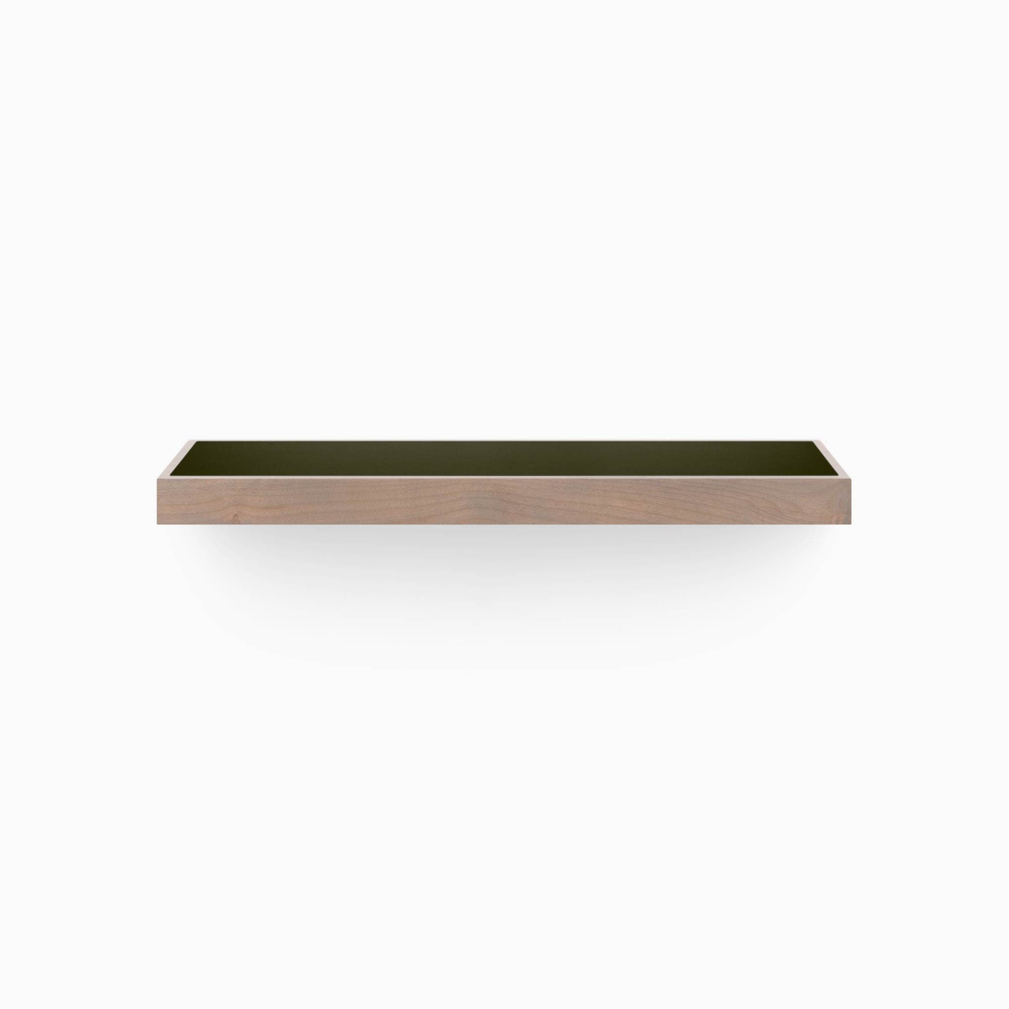 Aksel Inlay Hatch Grey Floating Shelf - Modern Wall Mounted Storage for Living Room, Bathroom & Office Decor