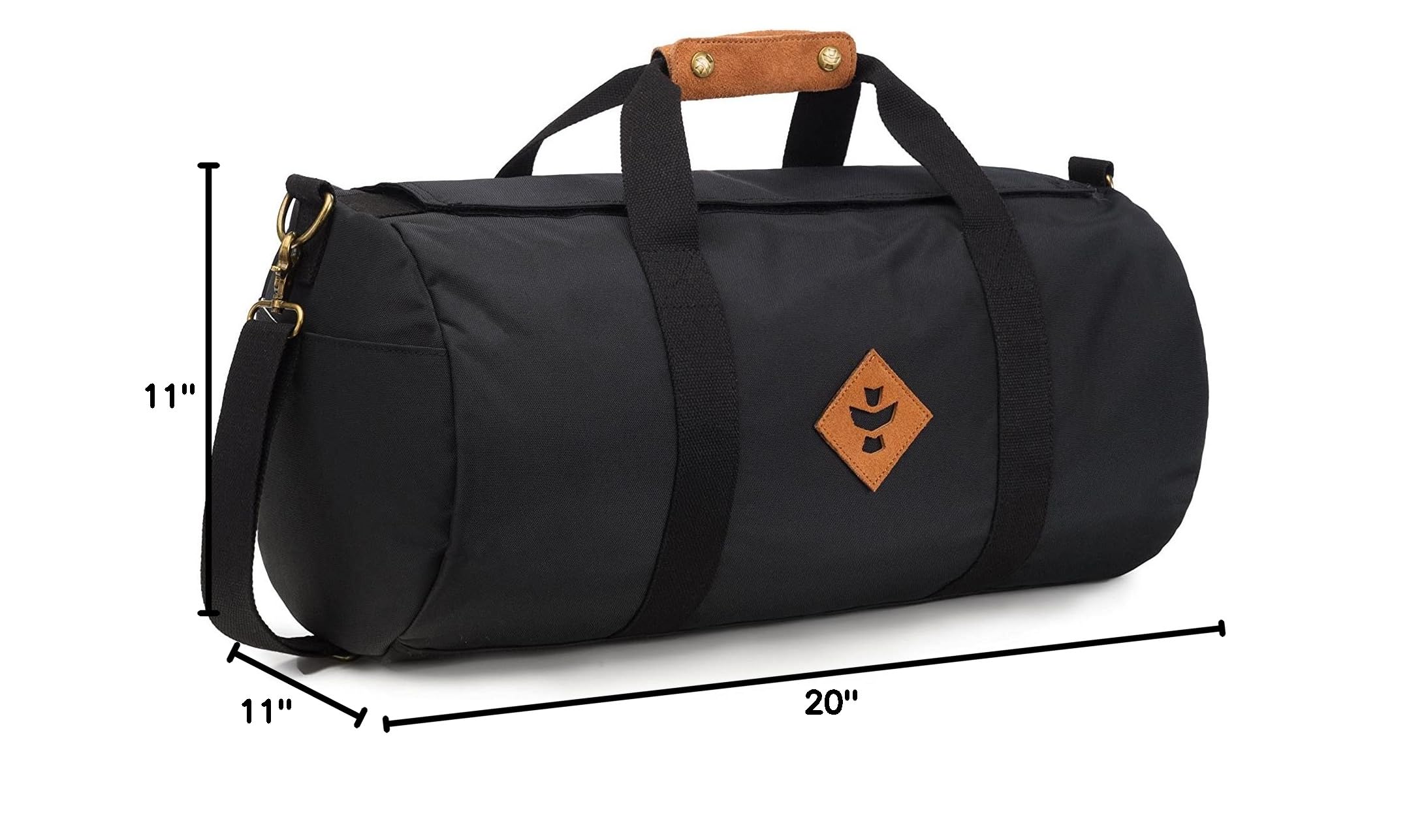 RV60000 Small Black Duffle Bag - Lightweight & Durable Travel Duffel for Gym, Camping, and Weekend Trips