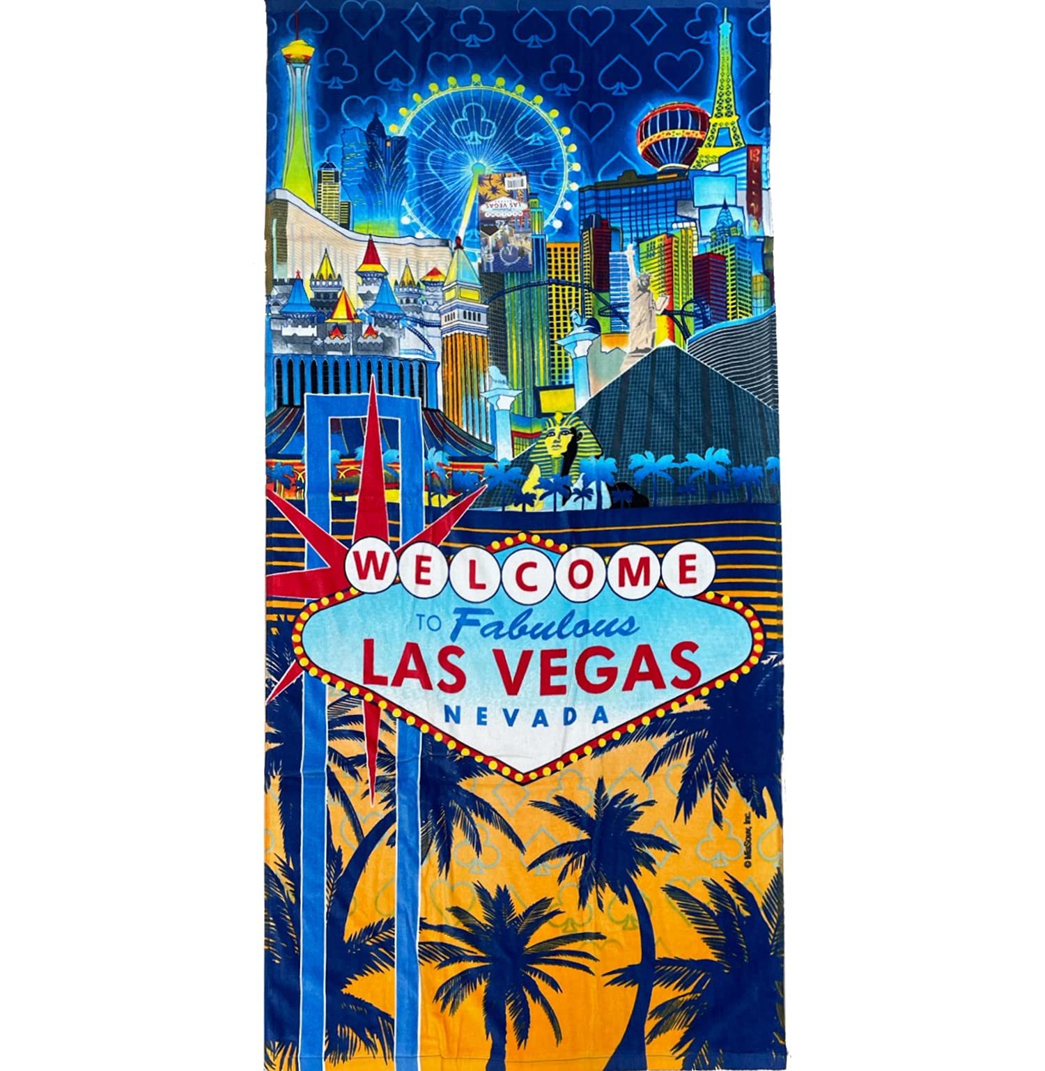 Las Vegas Nevada Souvenir Beach Towel - 30