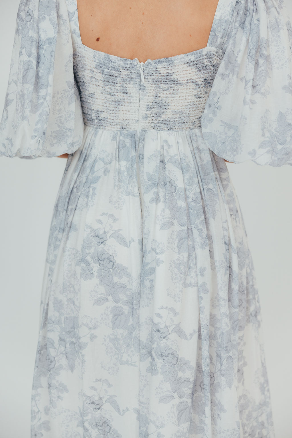 Harlow Maxi Dress - Light Blue Floral Maternity Dress | Bump Friendly & Size Inclusive (S-3XL) | Perfect for Pregnancy, Beach Vacations & Summer Weddings