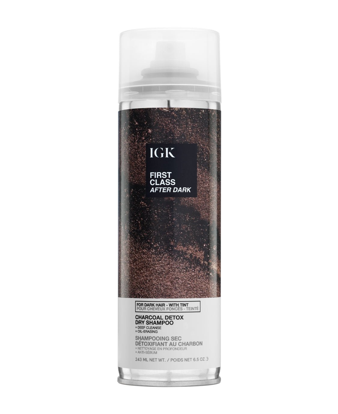FIRST CLASS AFTER DARK Tinted Charcoal Detox Dry Shampoo for Oily Hair - Volumizing & Refreshing Hair Care Solution for Busy Mornings, Travel & Post-Workout