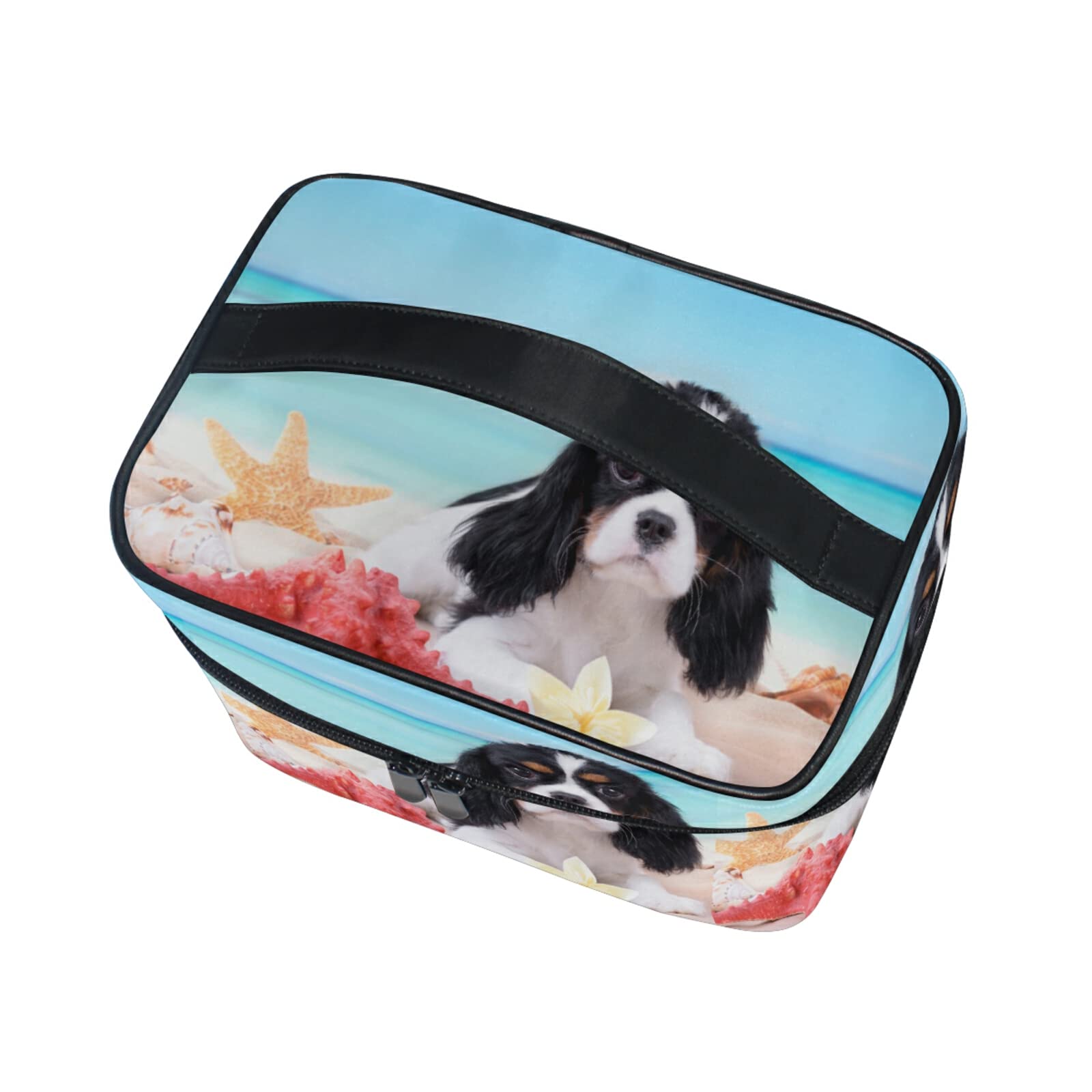 Cute Pug Dog Shell Makeup Bag for Women - Waterproof Cosmetic Organizer & Travel Toiletry Case - Perfect for Travel, Gym, and Daily Makeup Storage