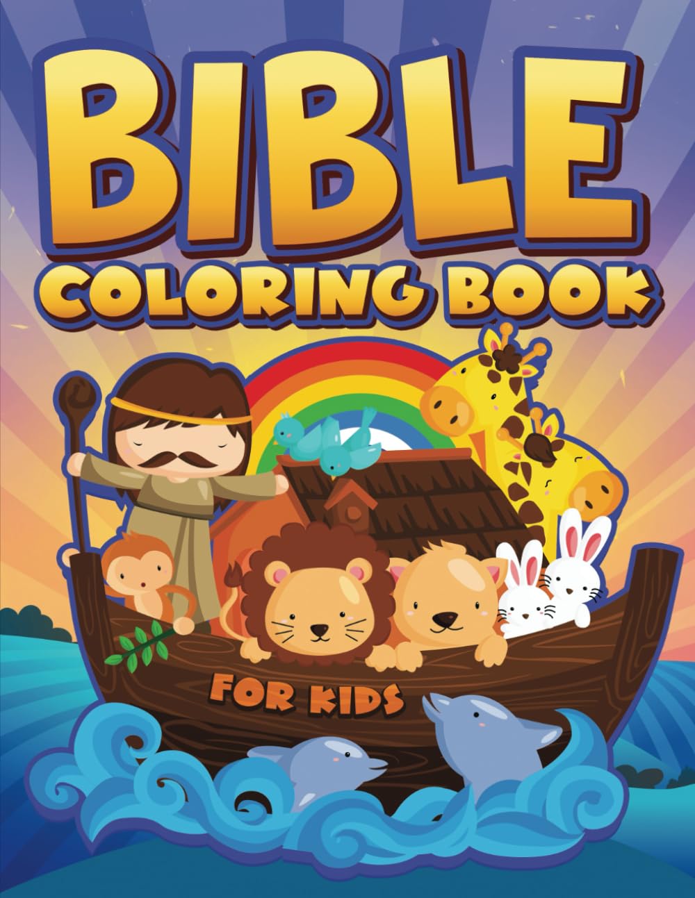 Bible Coloring Book for Kids - Christian Activity Book with Bible Stories for Children - Perfect for Sunday School, Homeschooling & Religious Education