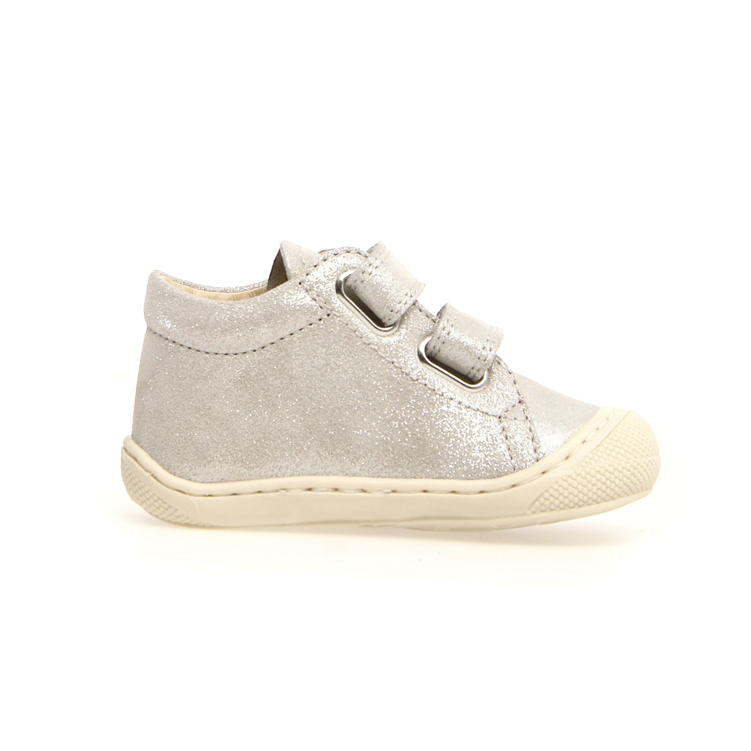 Naturino Cocoon VL Kids' Shoes for Girls & Boys - Comfortable & Stylish Silver Sneakers for School, Play & Everyday Wear