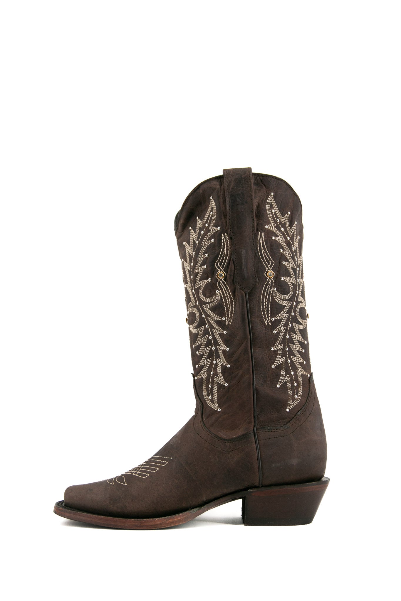 Paulina Frontier Cowgirl Boots for Women - Western Ankle Boots with Leather & Stitching Details - Perfect for Rodeo, Country Dancing & Outdoor Adventures