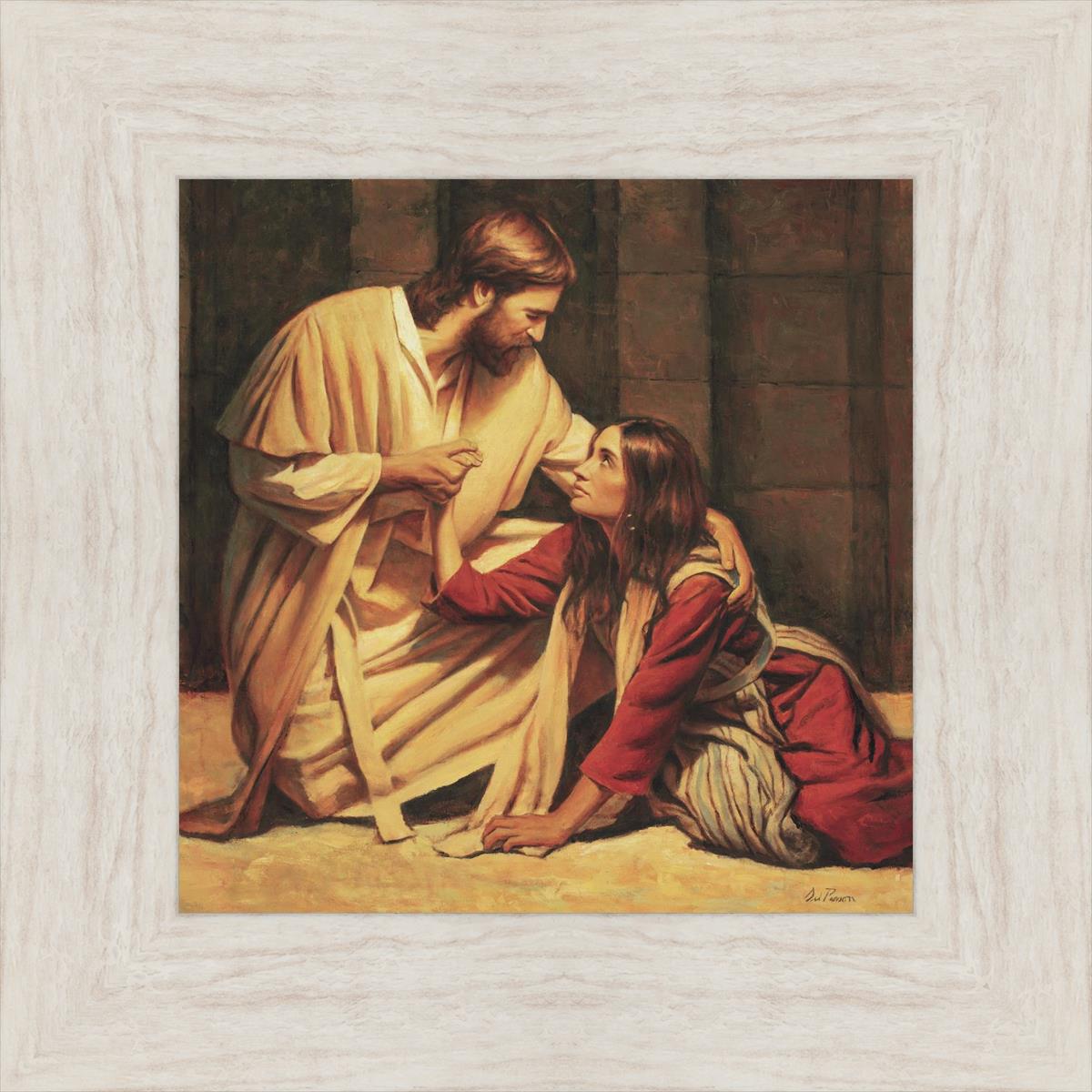 Judge Not by Del Parson - Inspirational Christian Wall Art for Home & Office Decor - Perfect for Living Rooms, Bedrooms & Church Spaces