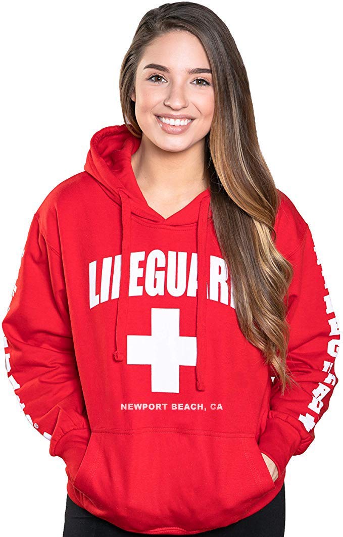 LIFEGUARD Official Women's Newport Beach Hoodie - Soft & Comfortable Pullover Sweatshirt for Casual Wear, Beach Outings & Outdoor Activities