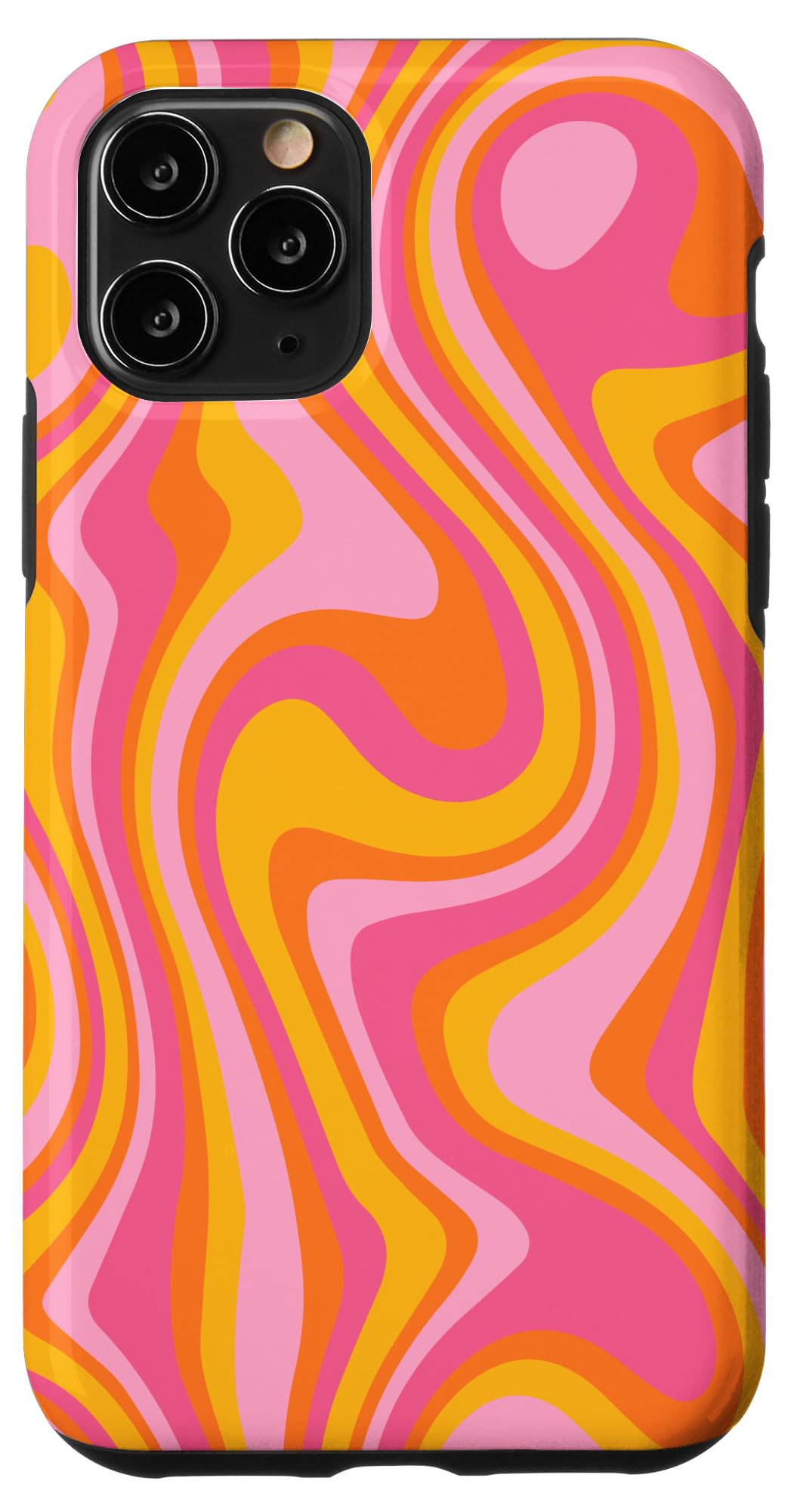 iPhone 11 Pro Retro Groovy Liquid Swirl Case - 70s 80s Psychedelic Design, Durable Protection for Everyday Use, Perfect for Music Festivals & Vintage Enthusiasts