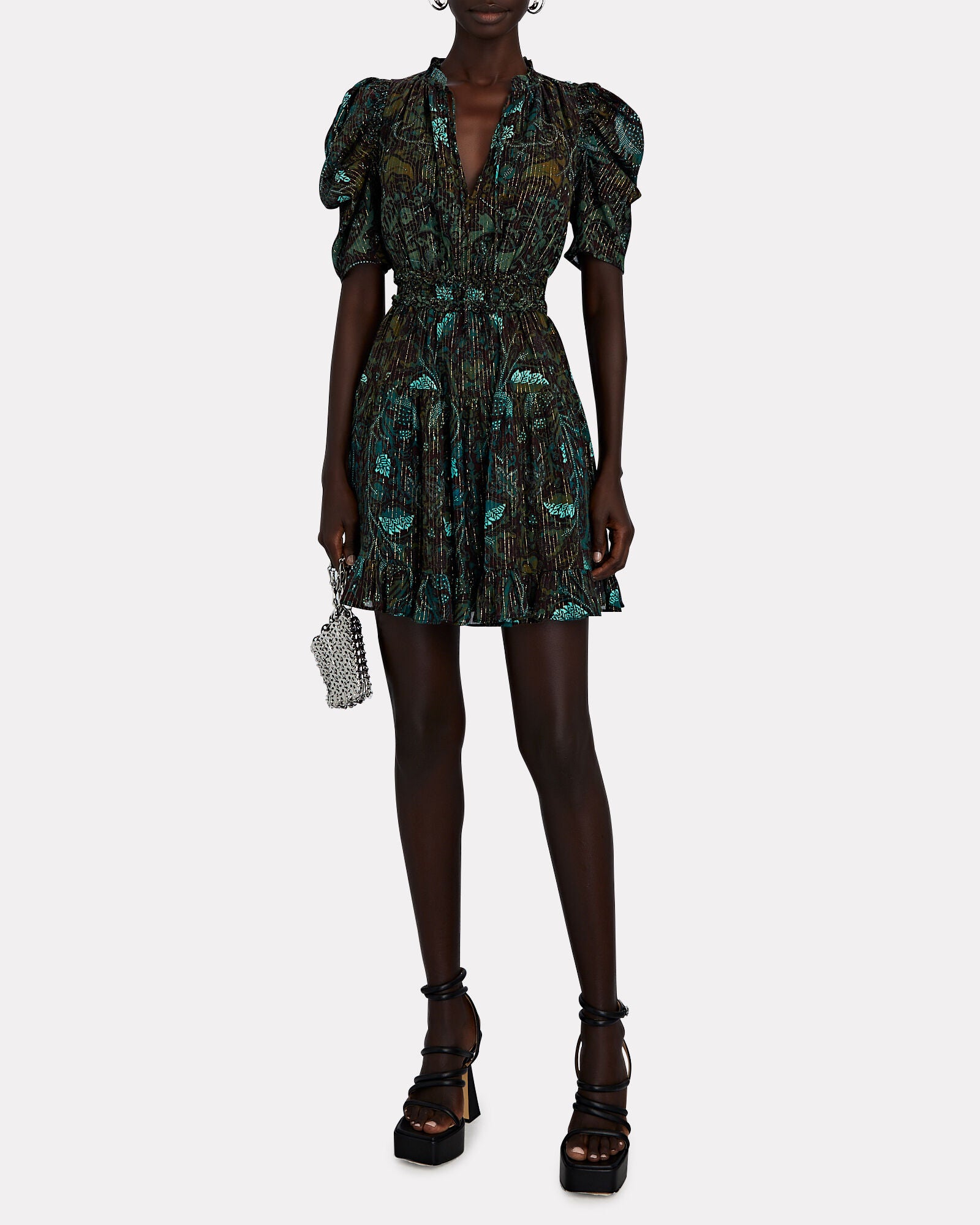 Ulla Johnson Ada Puff Sleeve Mini Dress - Size 0 | Floral Print Summer Dress for Women | Perfect for Weddings, Parties & Date Nights