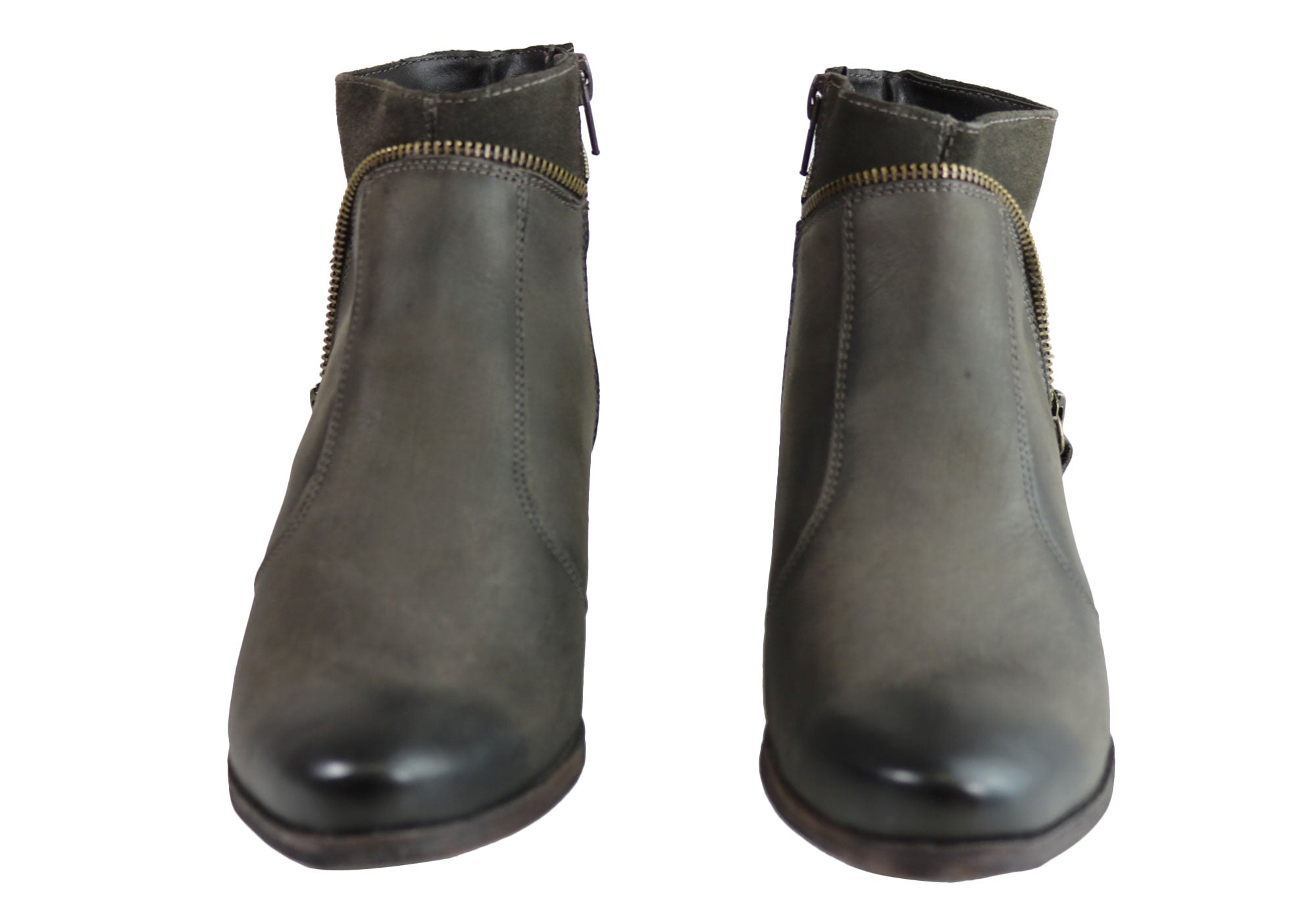 Dazzani Hilda Women's Comfortable Leather Ankle Boots - Made in Brazil - Stylish & Durable Footwear for Work, Casual Outings & Fall/Winter Fashion
