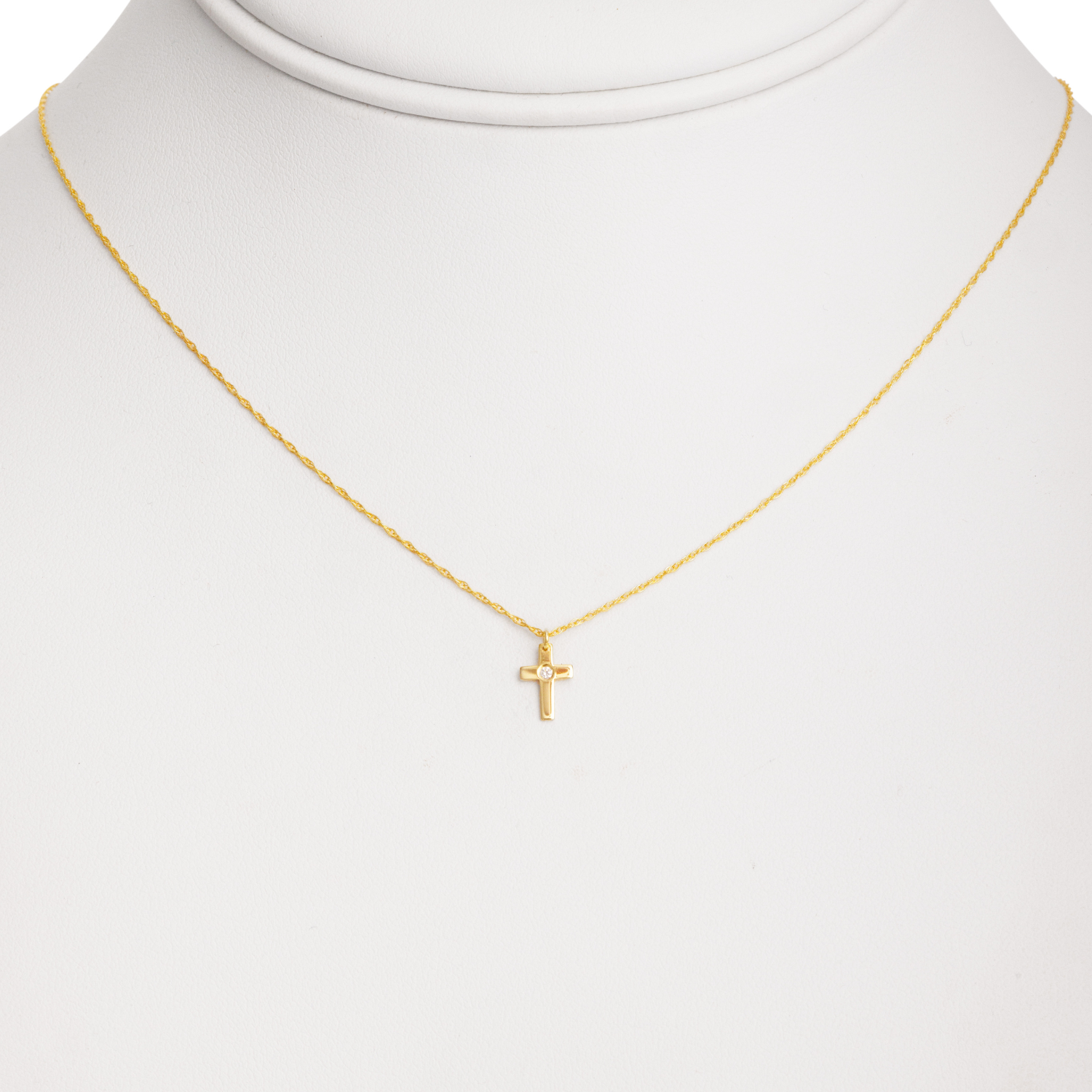 Mia Cross Necklace for Women - Elegant Sterling Silver Religious Pendant with 18