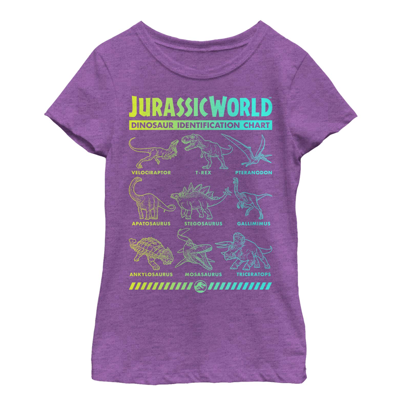 Girl's Dino T-Shirt - Fun Dinosaur Graphic Tee for Kids Play