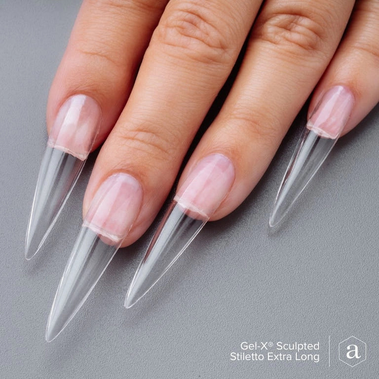 Apres Gel X Tips 2.0 - 420pc Extra Long Stiletto Nail Extensions for Salon & DIY Manicures | Perfect for Special Occasions & Nail Art Designs