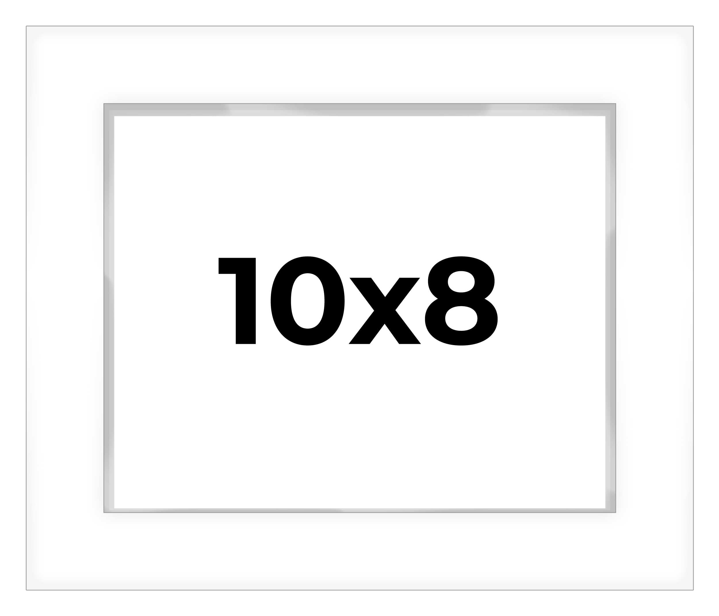 10x8 White Shadow Box Frame - 1 Inch Deep, 1.5 Inch Wide Moulding with Shatter-Resistant Acrylic & Acid-Free Foamboard - Perfect for Displaying Memorabilia, Photos, and Collectibles - Wall Mounting Hardware Included