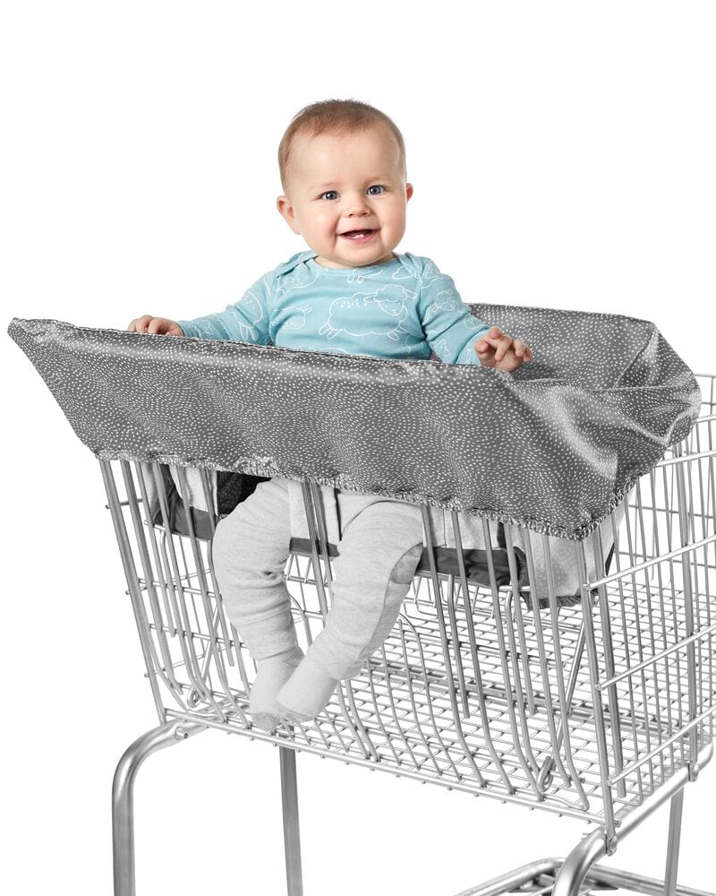 Skip Hop Take Cover Shopping Cart Cover - New Colorway for Baby Safety & Comfort - Perfect for Grocery Stores, Malls & Outdoor Use