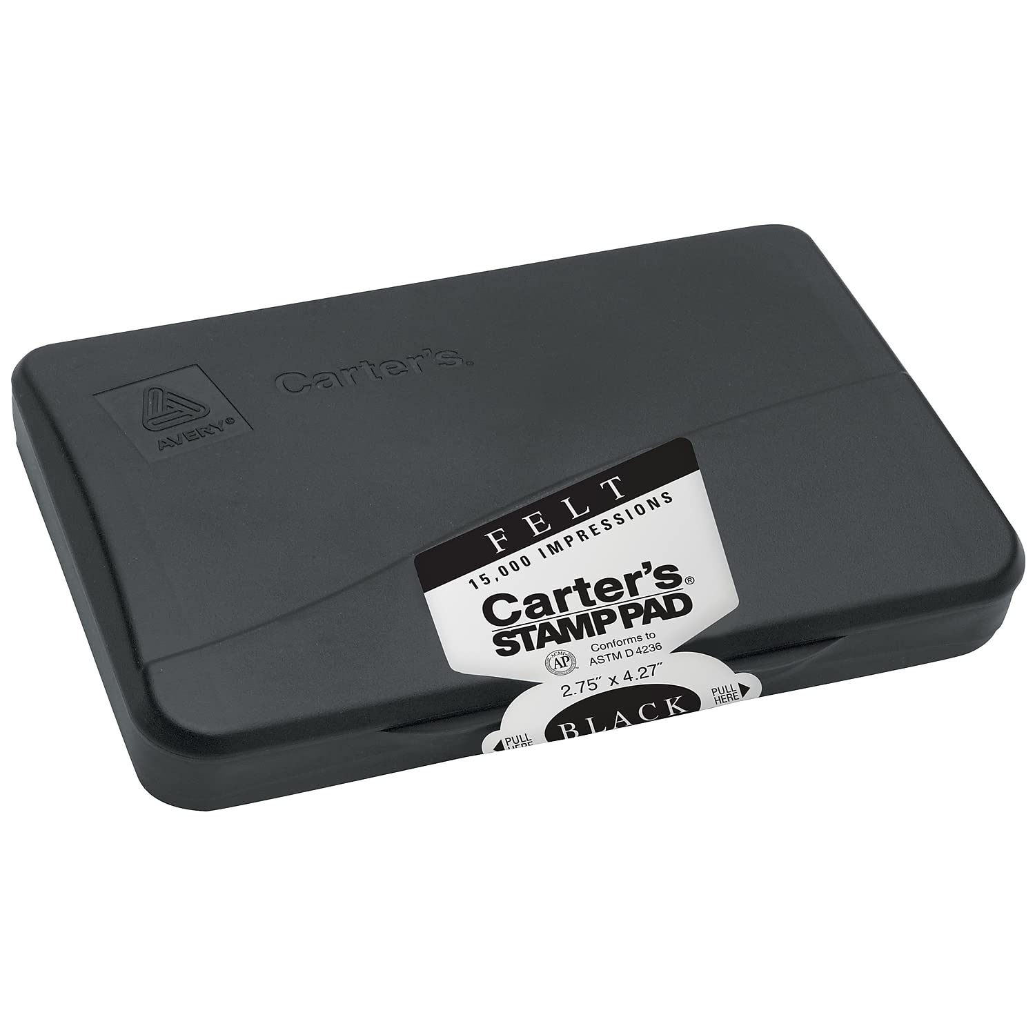 Avery 21081 Carters Pre-Inked Felt Stamp Pad - 4.25