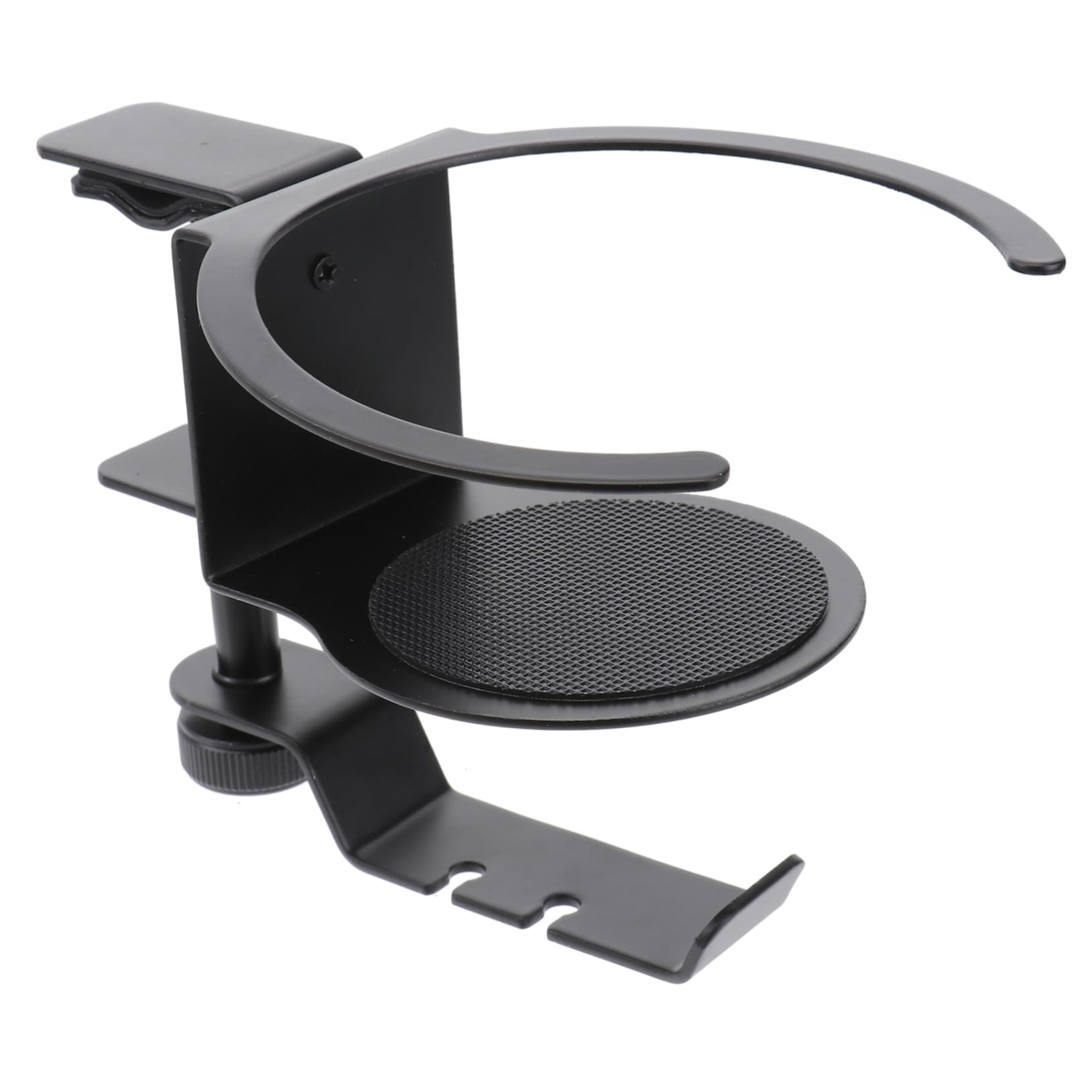 Hemobllo Headphone Stand with Cup Holder - Adjustable Desk Hook for Headphones & Headsets | Perfect for Gaming Setup, Office Desk, and Home Organization