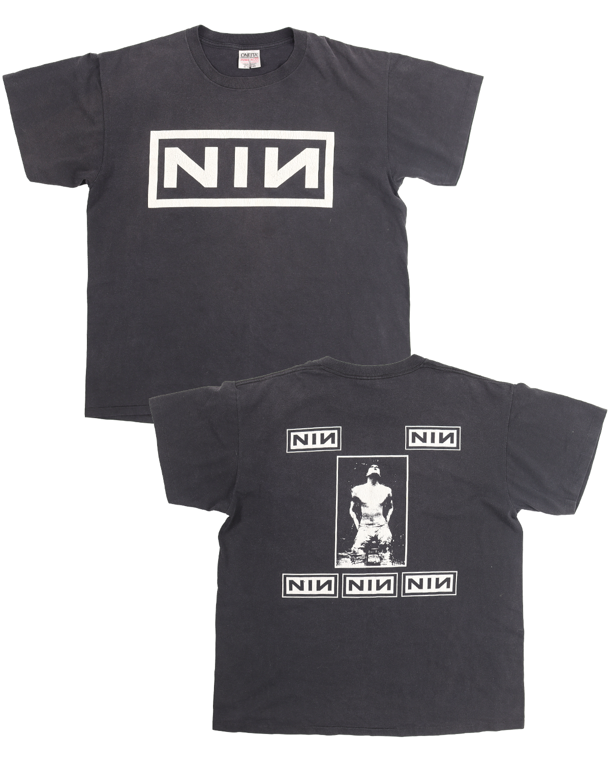 Vintage 1990s Nine Inch Nails (NIN) Band Logo T-Shirt - Retro Music Tee for Concerts, Gifts & 90s Grunge Fashion