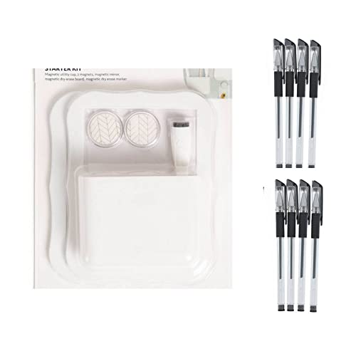 White With Black Pens
