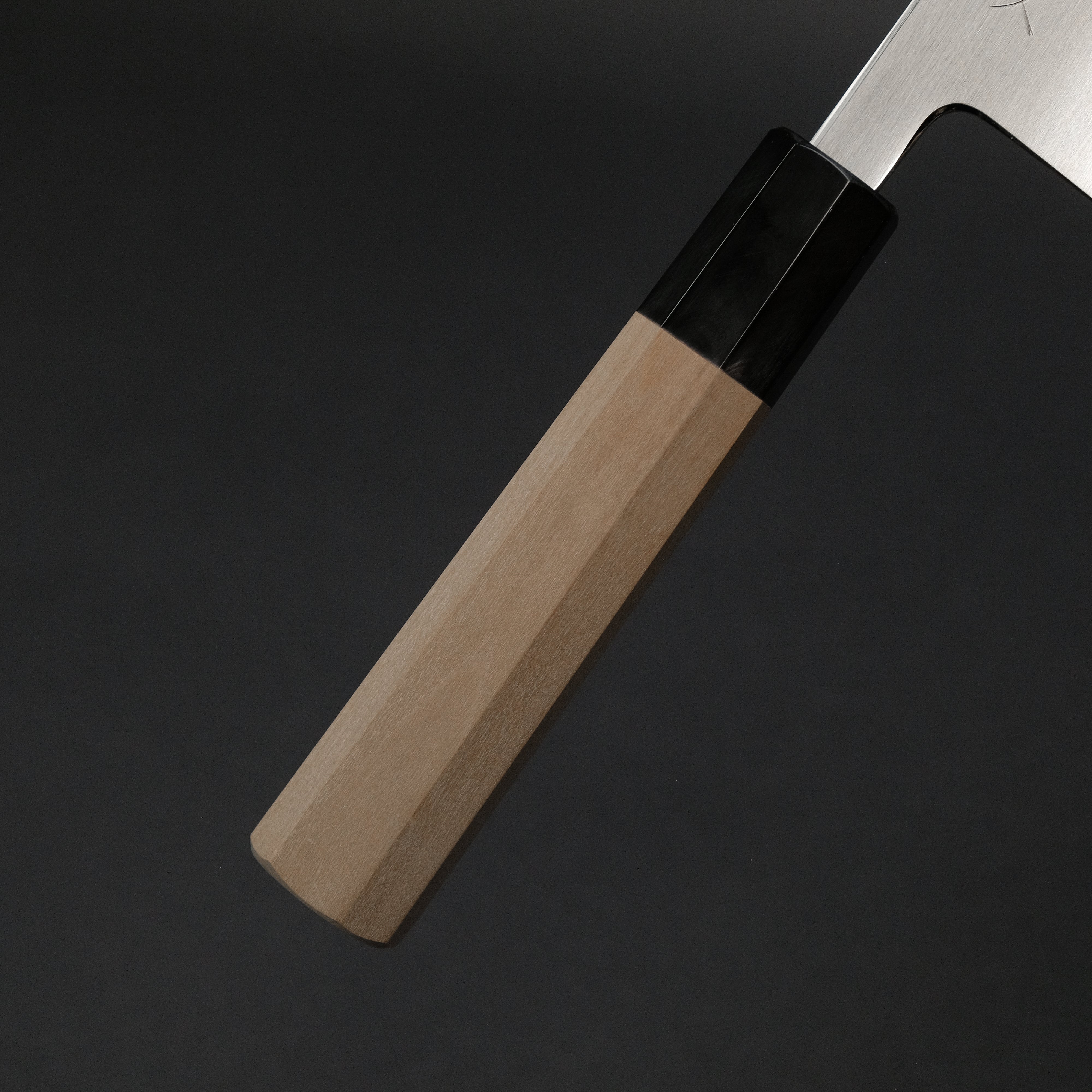 Premium Hitohira Gorobei Izo Blue #2 Nakiri Knife - Japanese Carbon Steel Blade with Magnolia Wood Handle - Perfect for Vegetable Chopping, Slicing & Asian Cuisine Preparation