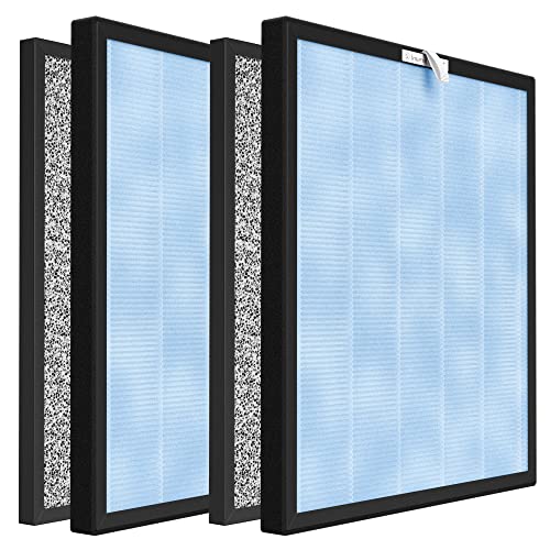 CPGSY HSP001 Replacement Filters (2 Pack) - Compatible with HathaSpace HSP001 Smart True HEPA Air Purifier, 4-Stage Filtration System, Light Blue | Perfect for Home, Office & Bedroom Air Purification