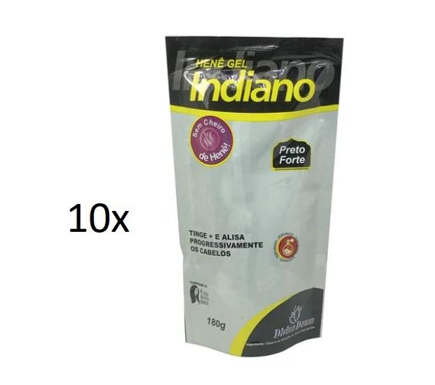 10-Pack Jaborandi Henna Hair Gel for Strong Black Straightening – 180g Each | Divina Dama | Natural Hair Treatment for Smooth & Silky Results | Perfect for Salon Use & Home Hair Care