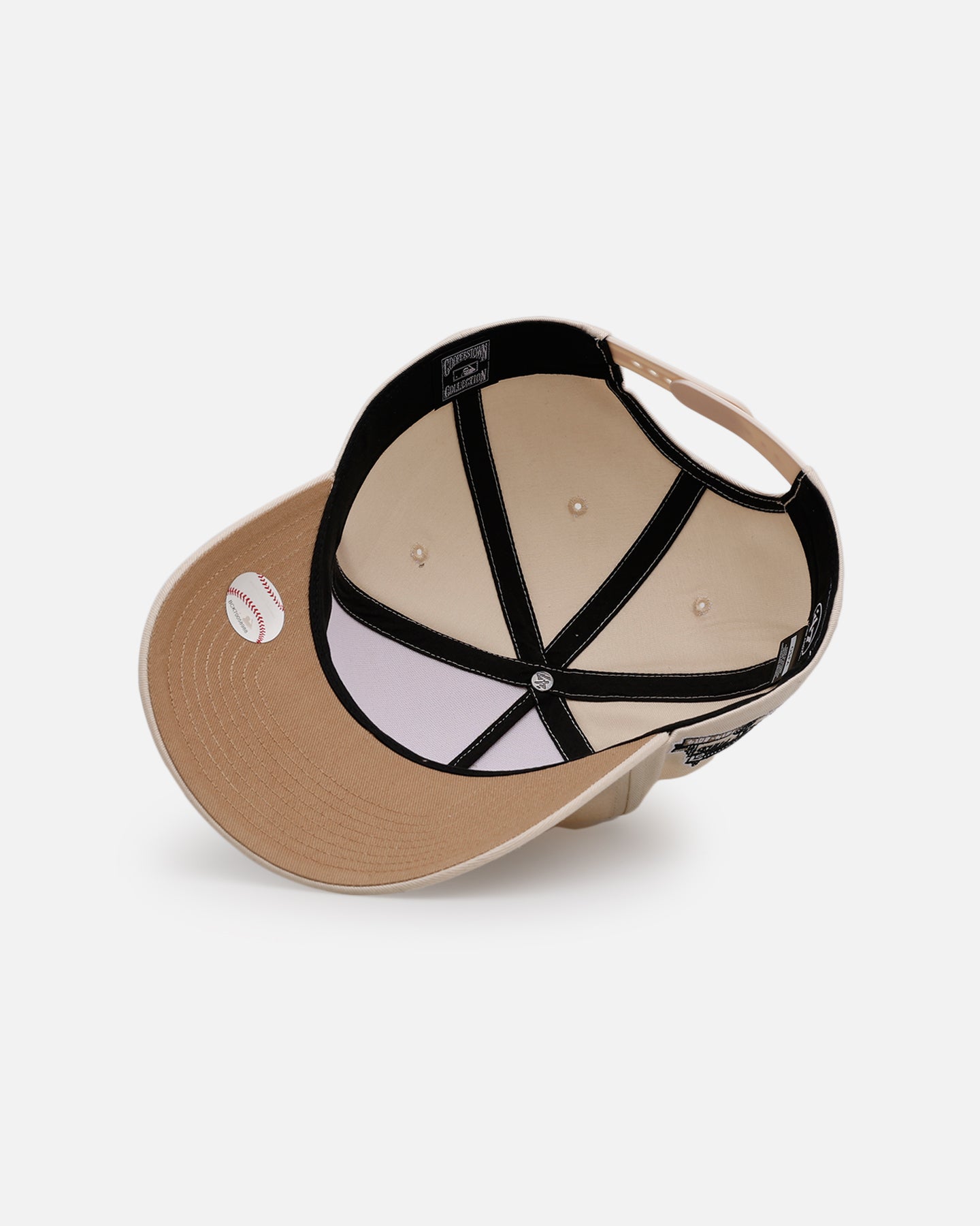 47 Brand Chicago Cubs 'Caramel Swirl' MVP Snapback Hat - Adjustable Natural/Khaki Baseball Cap for Men & Women - Perfect for Sports Games, Casual Outfits and Fan Collections