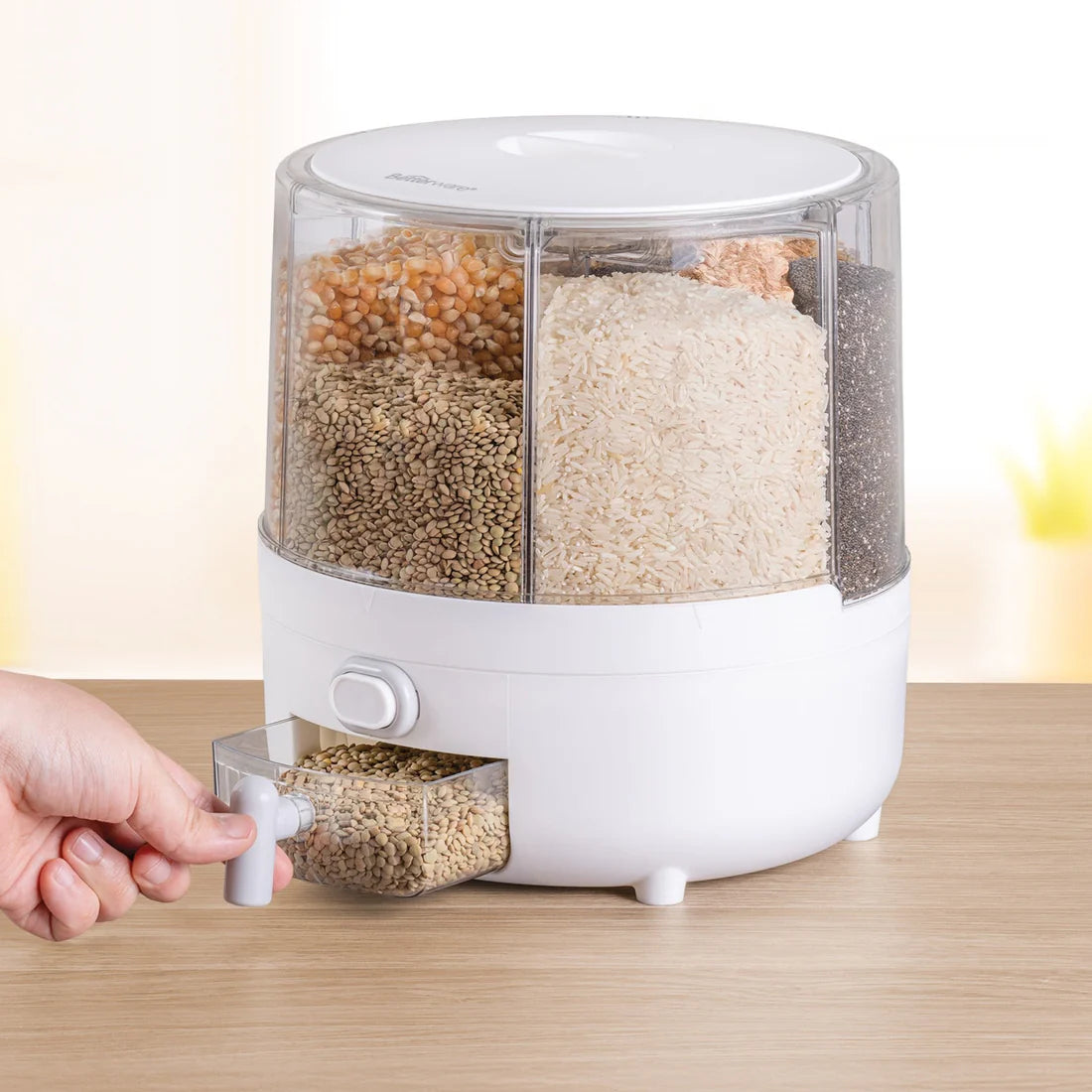 Automatic Grain Dispenser for Kitchen & Pantry - Perfect for Rice, Cereal, Beans & More | Easy Storage & Mess-Free Pouring