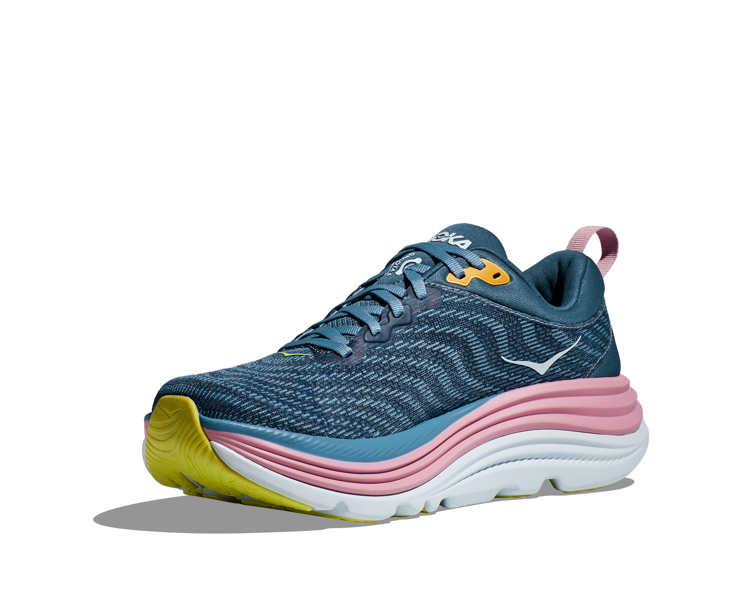 Women's HOKA Gaviota 5 Running Shoes (RHD, Real Teal/Shadow) - Stability & Cushion for Road Running, Walking & Everyday Comfort