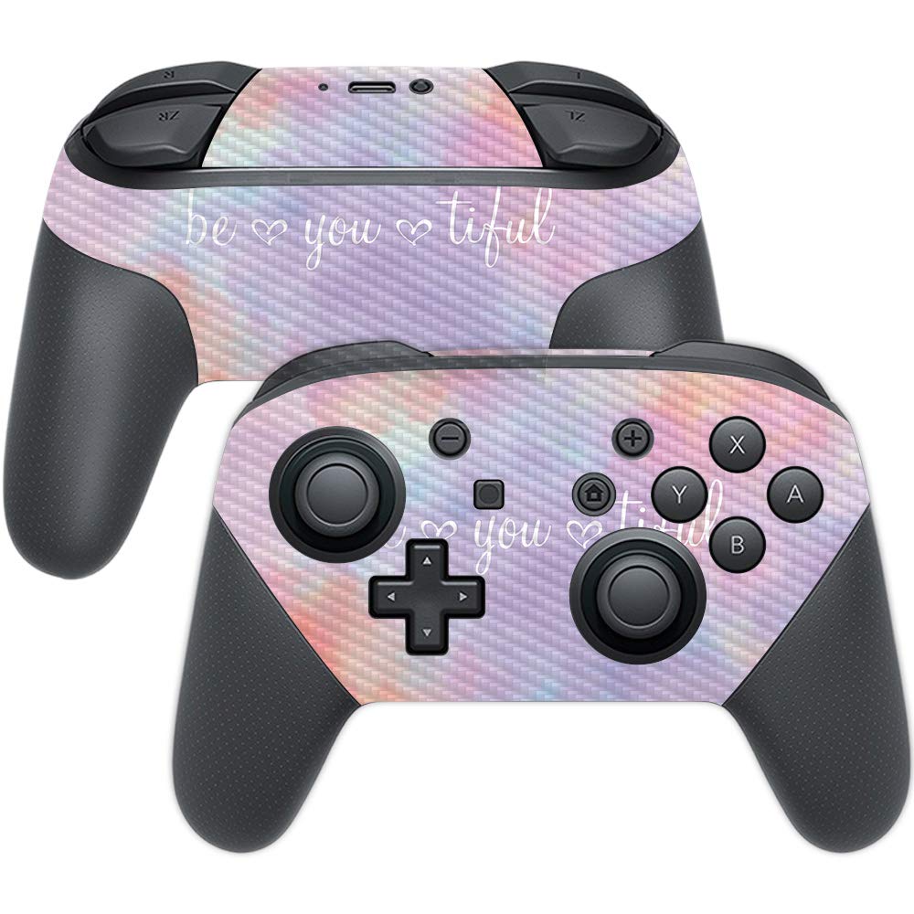 Premium Carbon Fiber Skin for Nintendo Switch Pro Controller - Protective & Durable Textured Cover | Easy to Apply & Remove | Made in USA | Perfect for Gaming, Travel & Customization