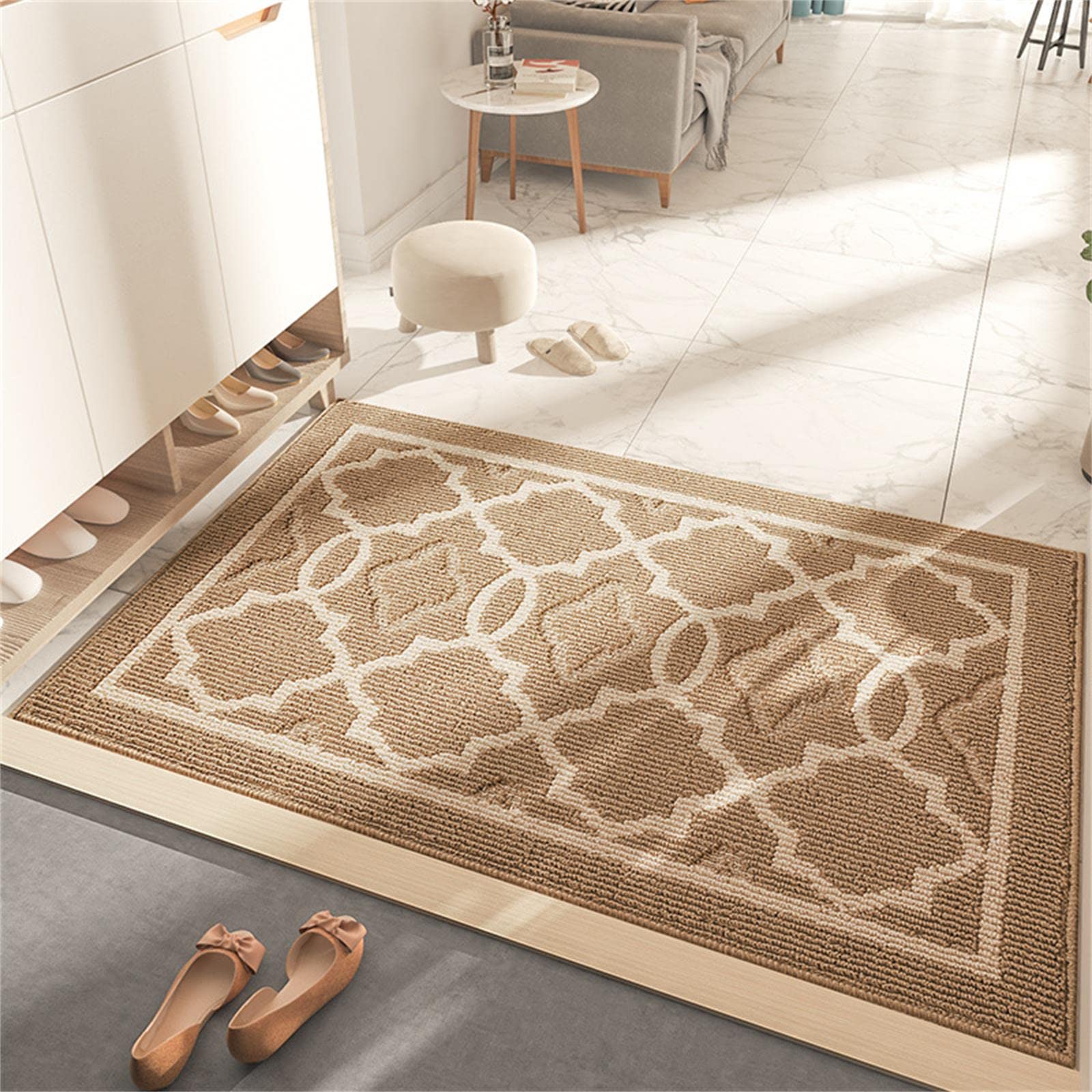 **Premium Insun Indoor Entrance Door Mat - Low Profile Absorbent Non-Slip Rug with TPR Backing - Washable Front Door Floor Mat (31.5