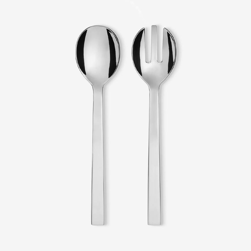 Alessi Santiago Salad Set - Premium Stainless Steel Salad Serving Set for Entertaining, Kitchen & Dining - Perfect for Parties, BBQs & Home Use