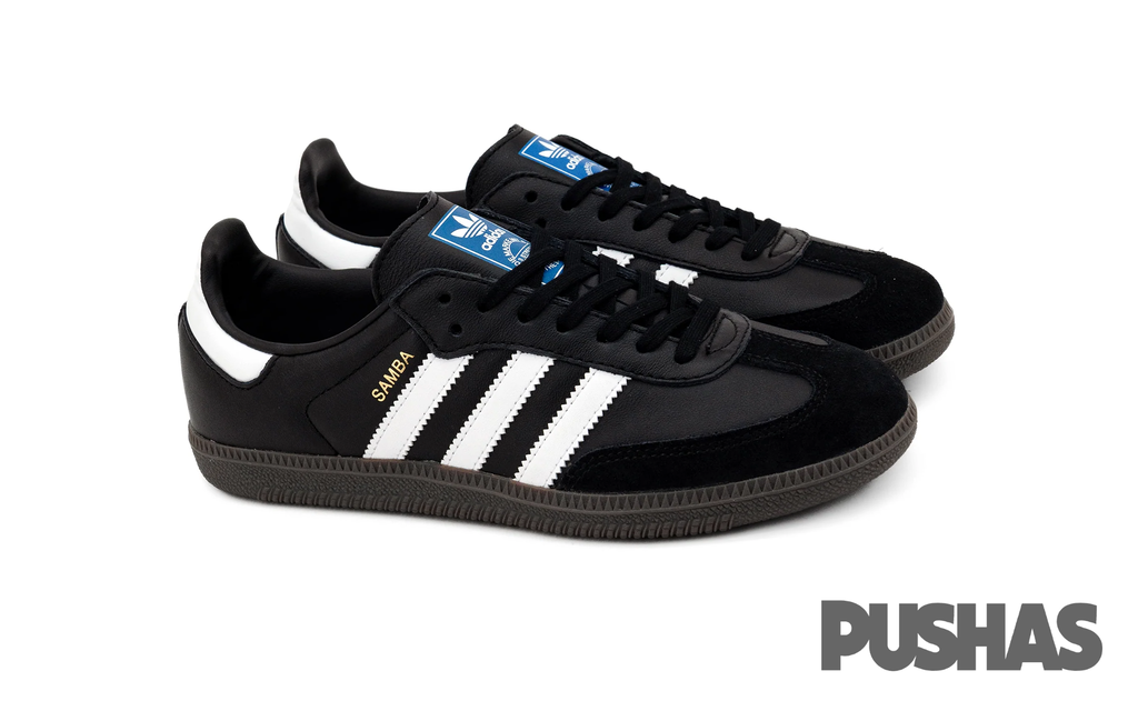 Adidas Samba OG 'Core Black' Girls' Sneakers (2023) - Classic Black & White Soccer-Inspired Shoes for School, Sports & Casual Wear
